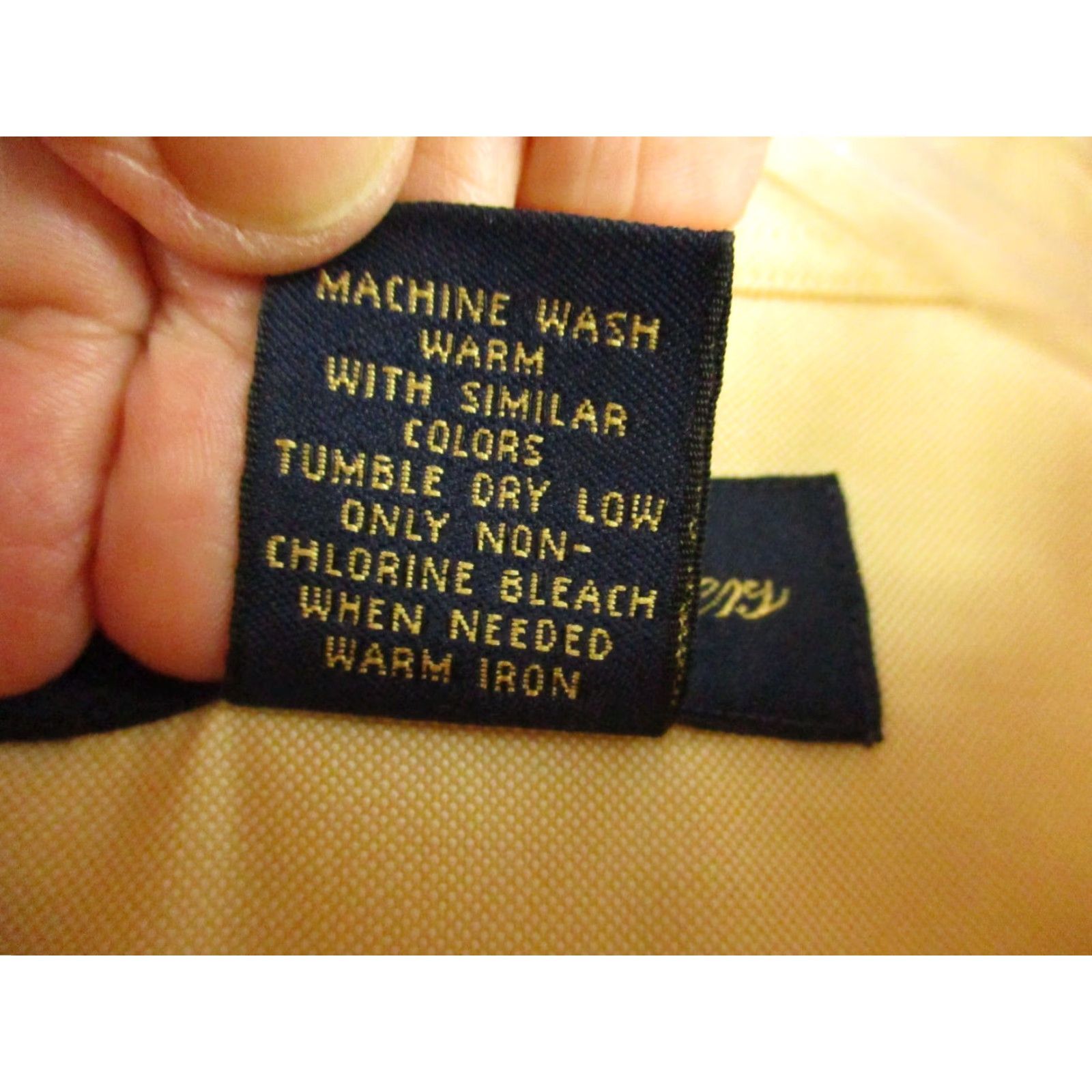Brooks Brothers VINTAGE Brooks Brothers Shirt Large Yellow Blue Label Hong Kong Size US L / EU 52-54 / 3 - 6 Thumbnail