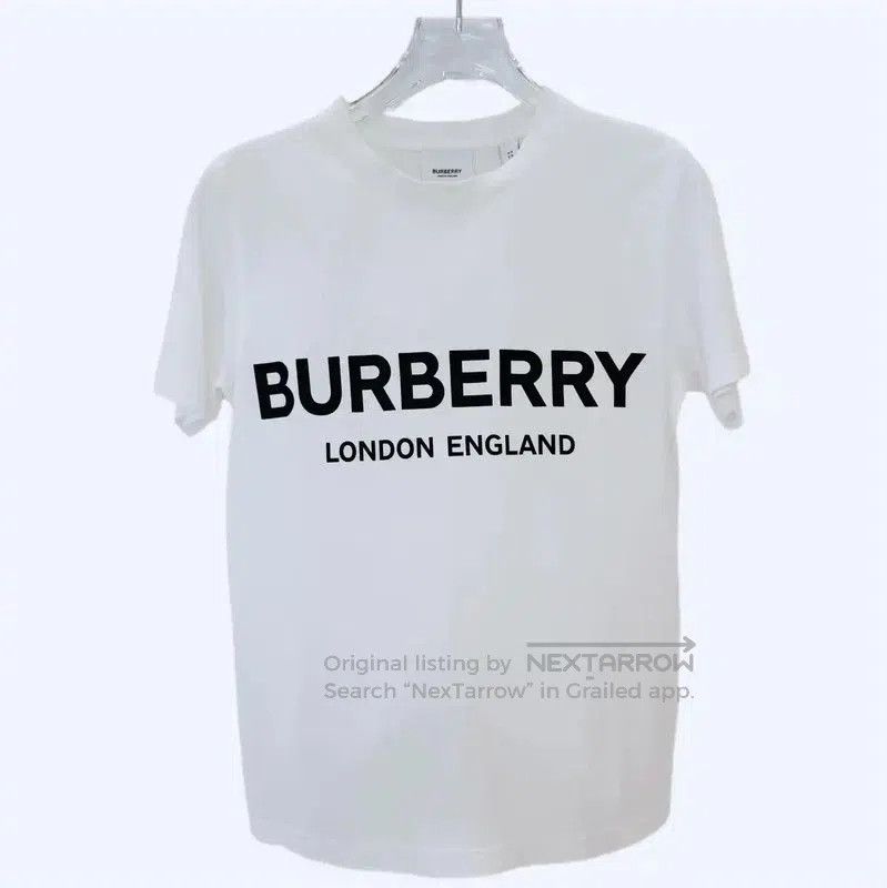 Burberry White Cotton Women's T-Shirt.
