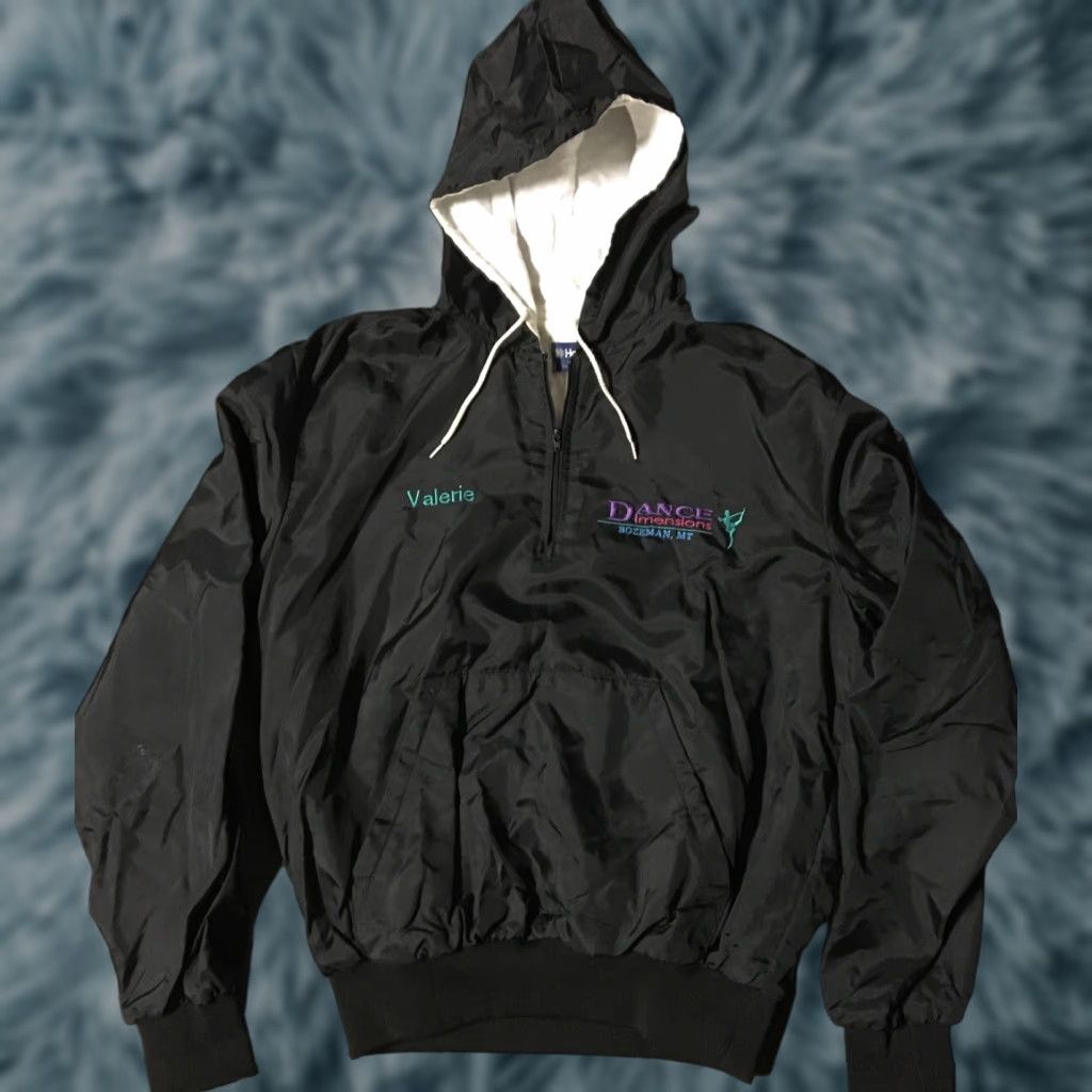 Holloway Vtg 90s Dance Dimensions 1/4 Zip Jacket M USA Hip Hop Sport Track Vaporwave 80s Size M / US 6-8 / IT 42-44 - 1 Thumbnail