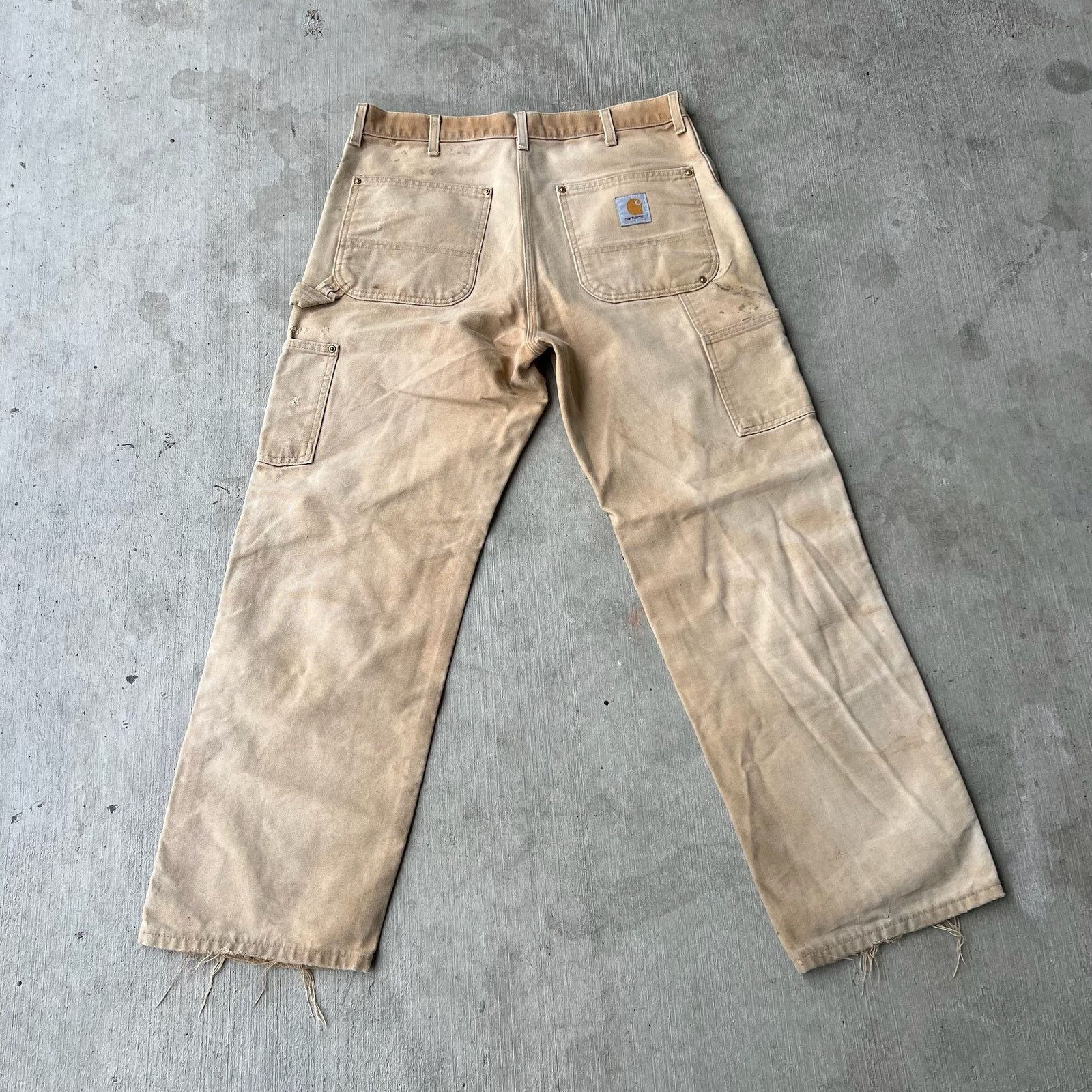 Carhartt × Vintage Carhartt brown double knee work wear carpenter pants Size US 35 - 4 Thumbnail