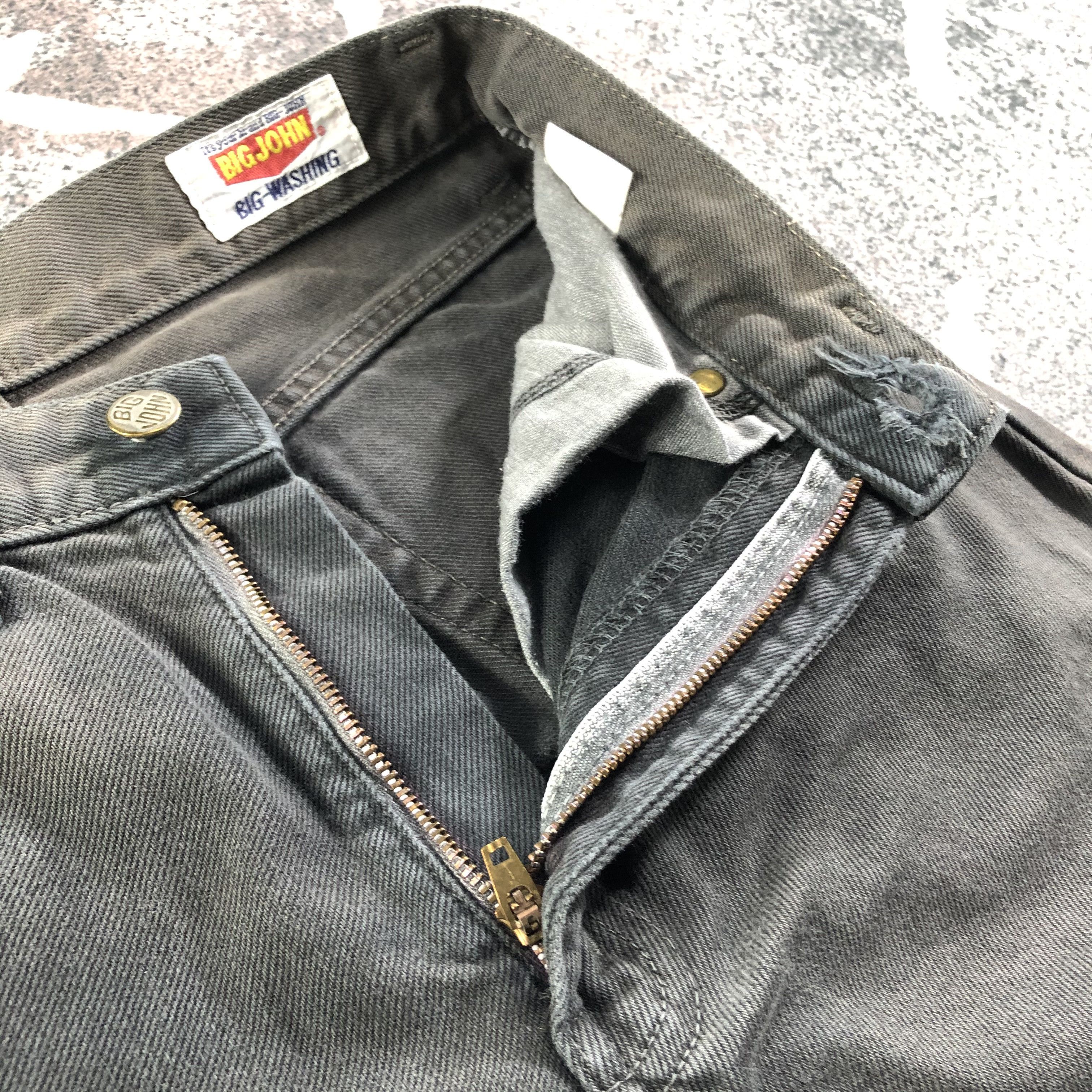 Big John Vintage Big John Jeans Faded Black Denim KJ2343 Size US 26 / EU 42 - 8 Thumbnail