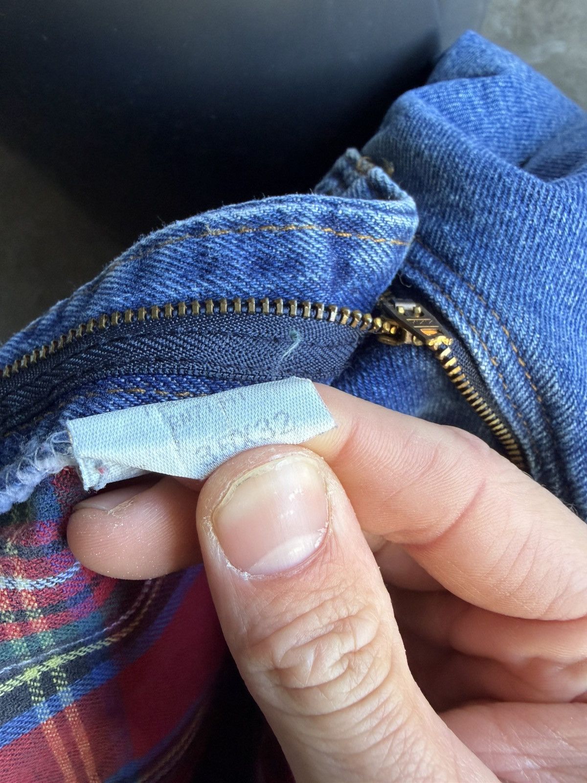 L.L. Bean L.L. Bean Faded Flannel Lined Baggy Workwear Denim Size US 34 / EU 50 - 7 Thumbnail