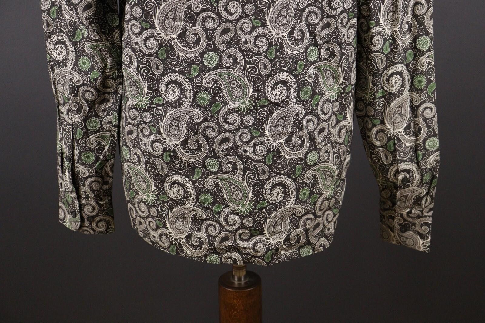 J.Lindeberg J. Lindeberg Slim Fit Paisley Jacquard Down Shirt Size XL Size US XL / EU 56 / 4 - 7 Thumbnail