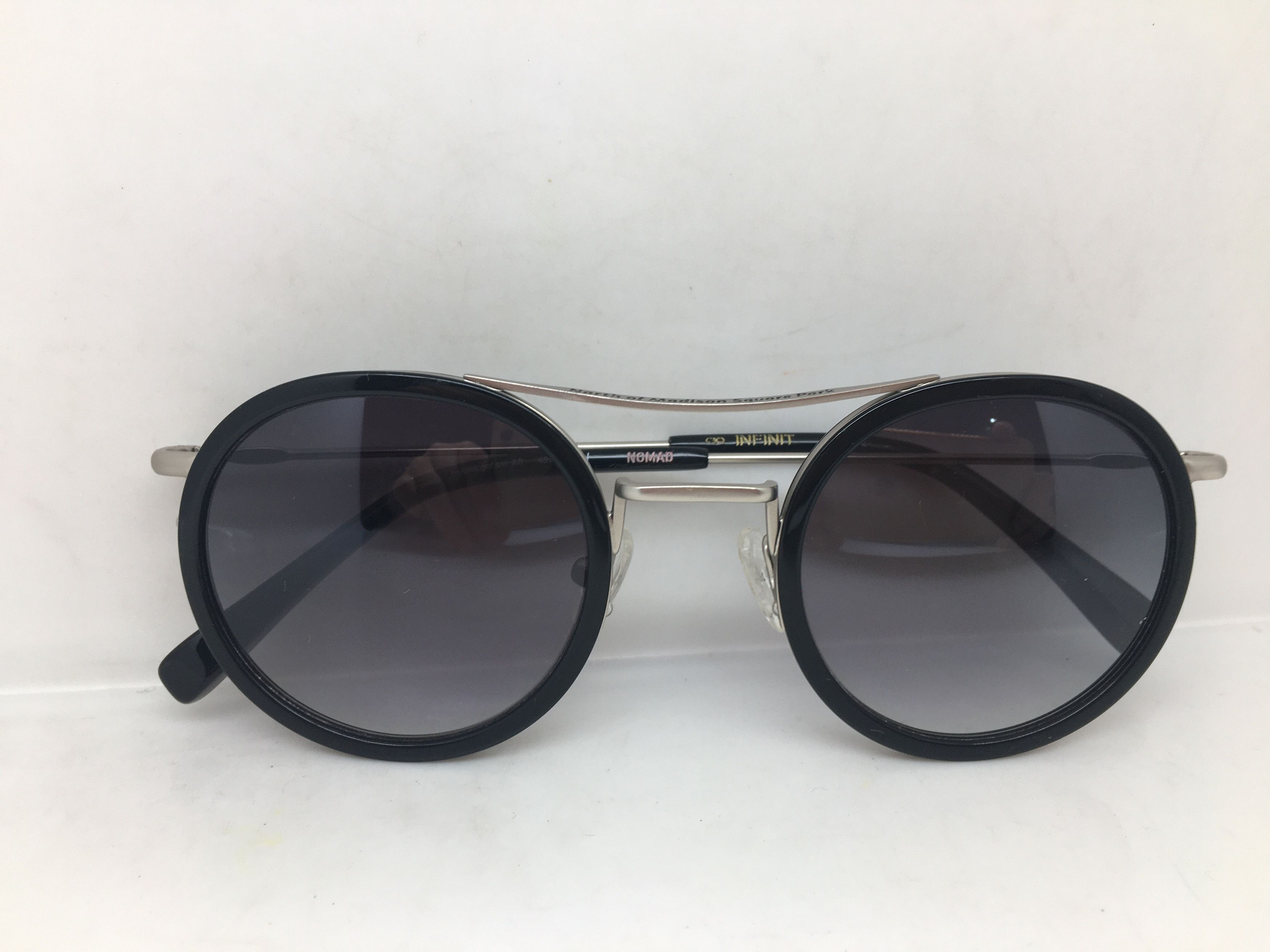 Other Silver Round Sunglasses Frame Black Rims Size ONE SIZE - 7 Thumbnail