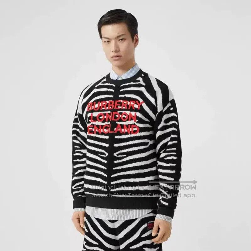 Burberry Burberry Black Wool Knit Sweater for Men. Size US M / EU 48-50 / 2 - 7 Thumbnail