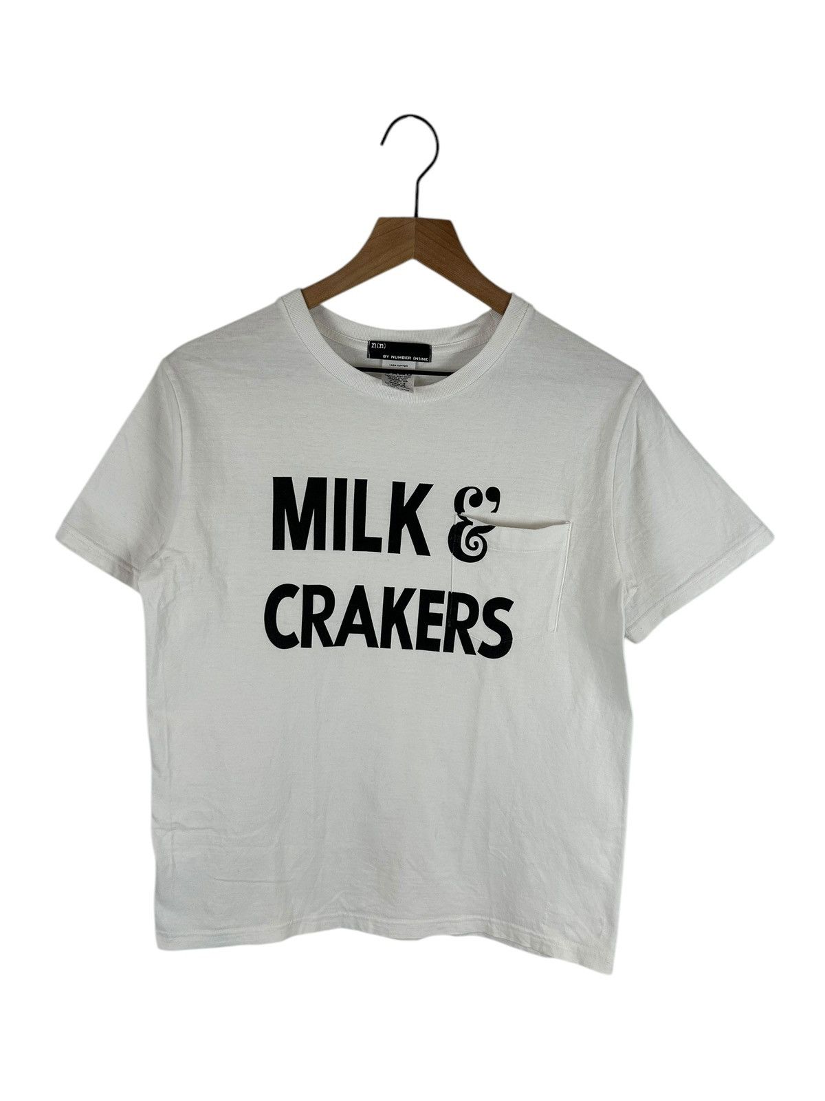 Number (N)ine Number Nine Milk & Crackers Pocket T-Shirt | Grailed
