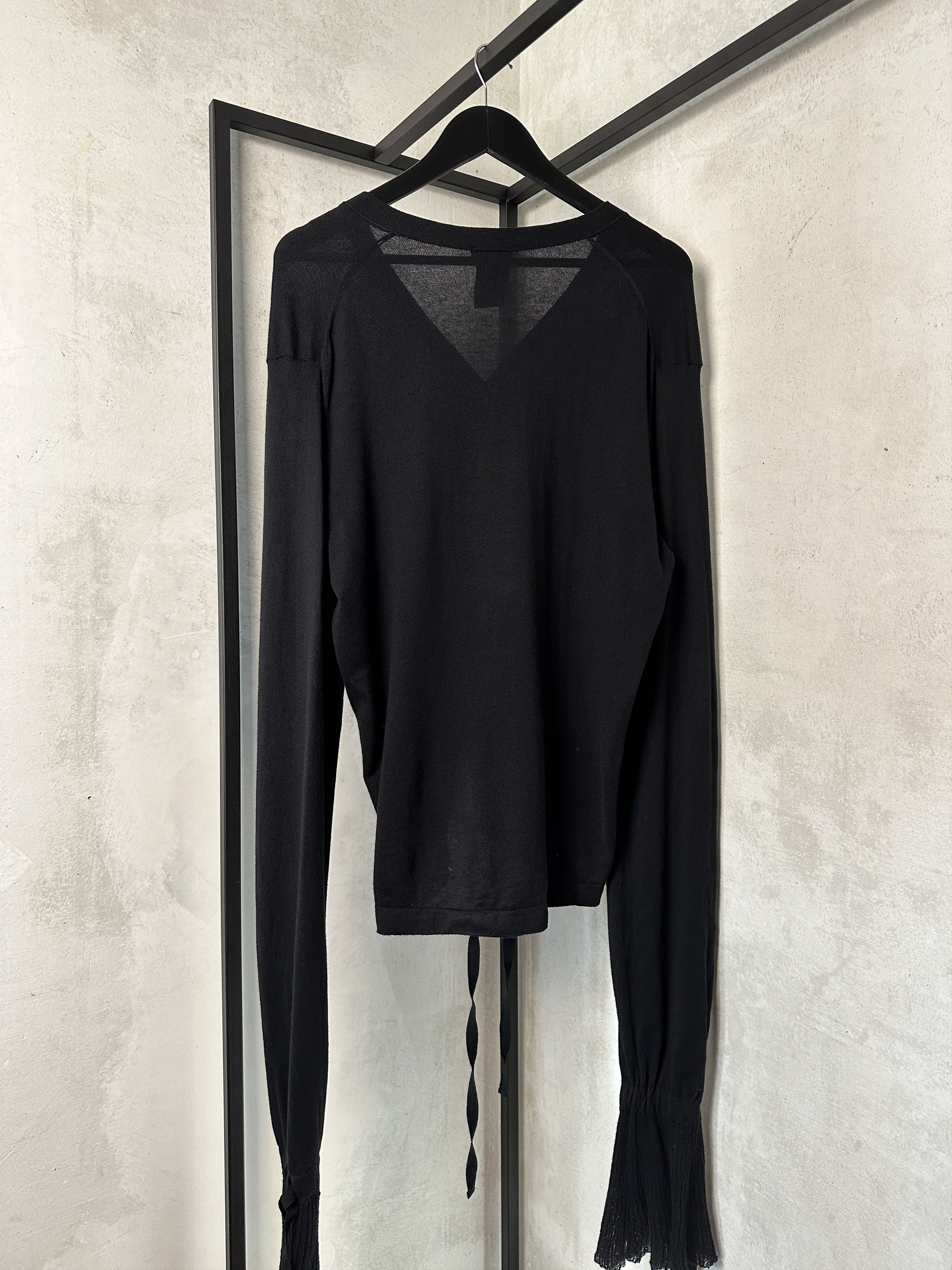 Ann Demeulemeester Ann Demeulemeester Black Cardigan Size XS / US 0-2 / IT 36-38 - 9 Thumbnail