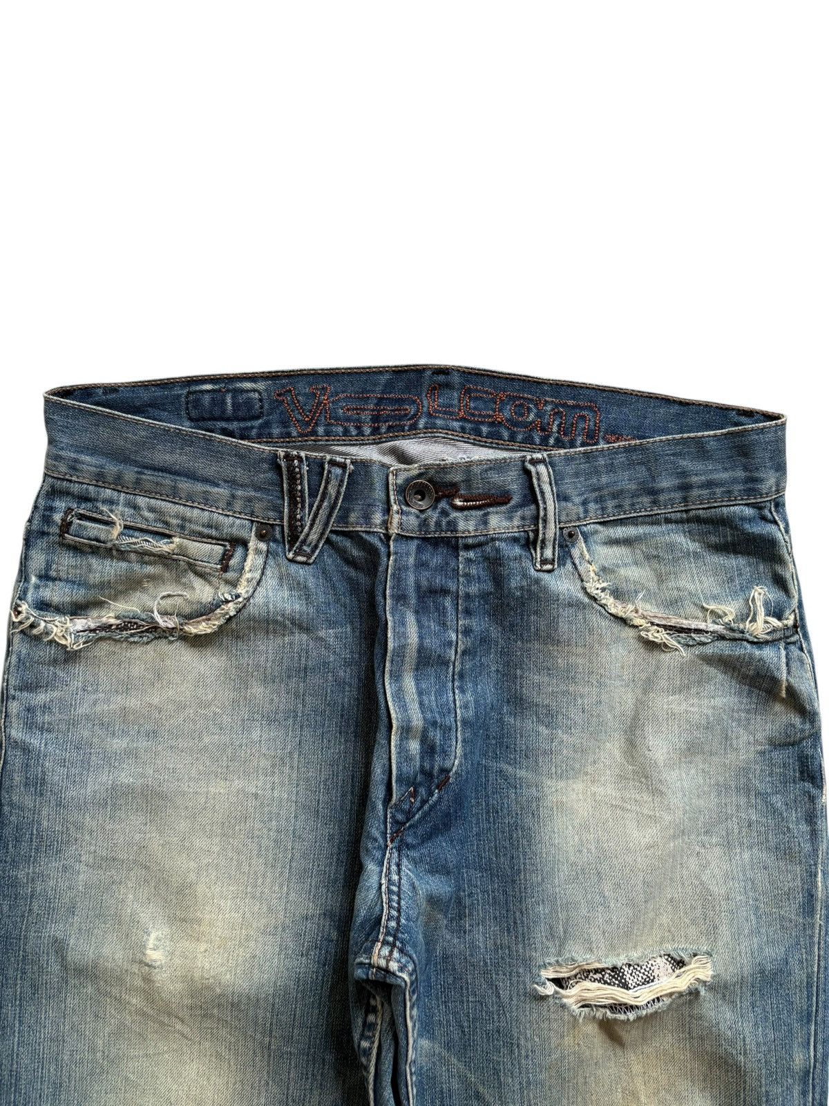 Volcom Vintage Volcom Mud Wash Distressed Ripped Loose Baggy Jeans Size US 32 / EU 48 - 4 Thumbnail