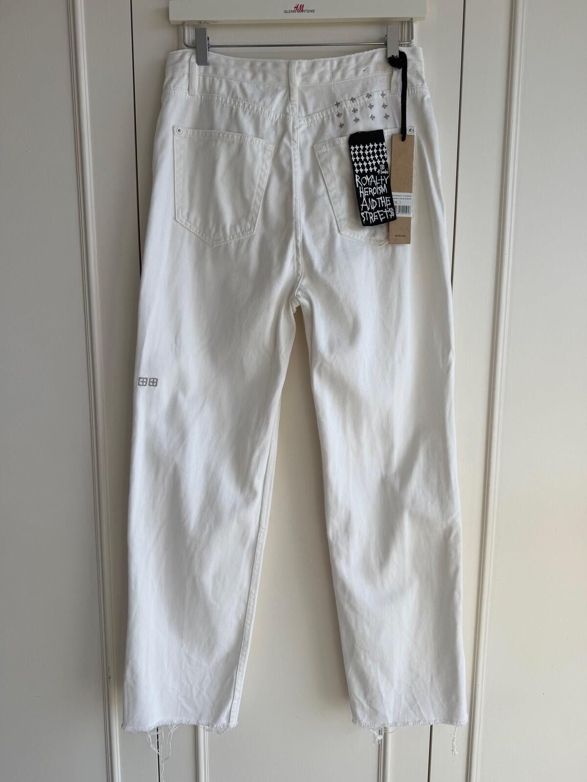 Ksubi new ksubi womens denim jean brooklyn blanc sliced white 29 m Size 29" - 6 Thumbnail