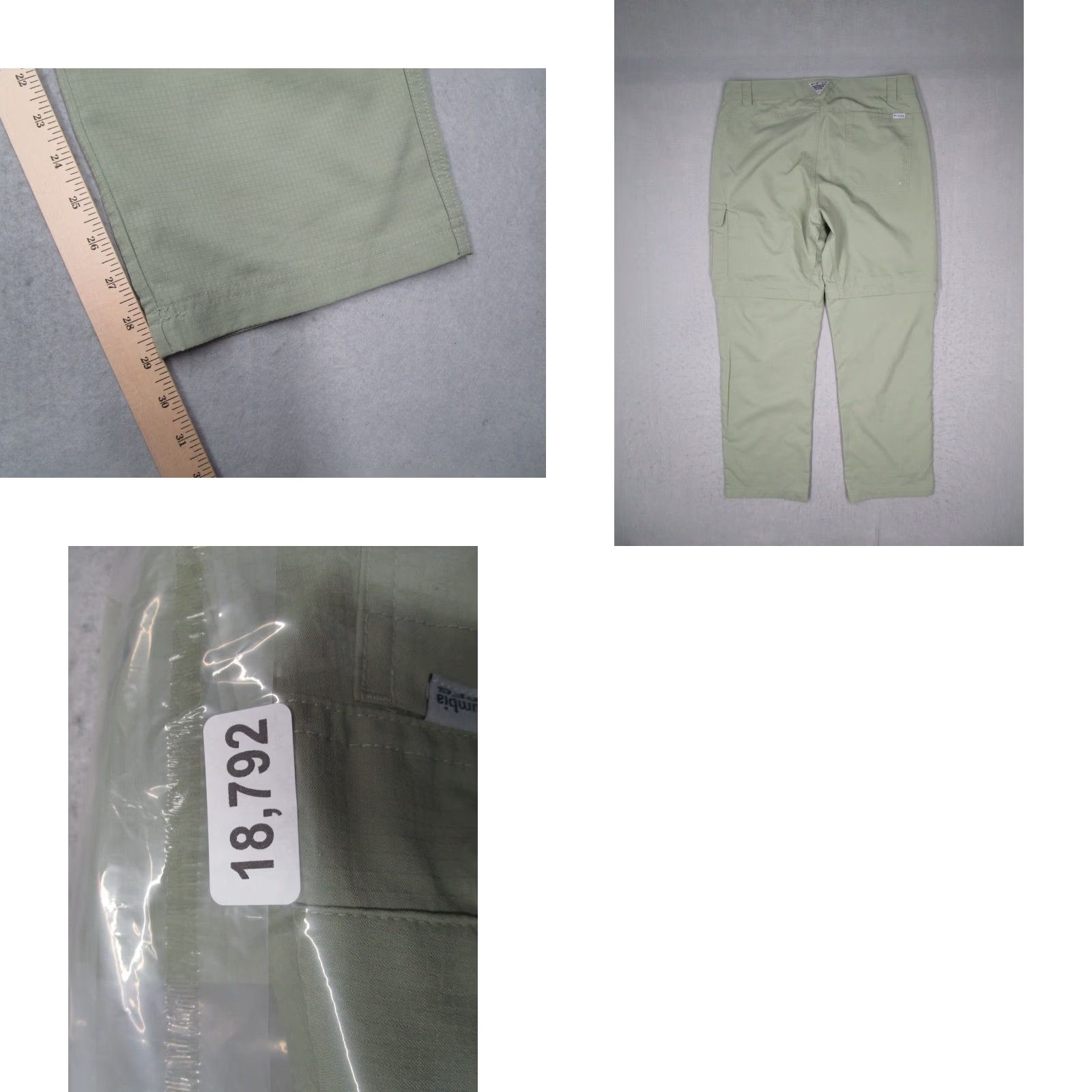 Vintage Columbia PFG Pants 32x29 Green Convertible Outdoor Work Camp Fish Mens Size US 32 / EU 48 - 8 Thumbnail