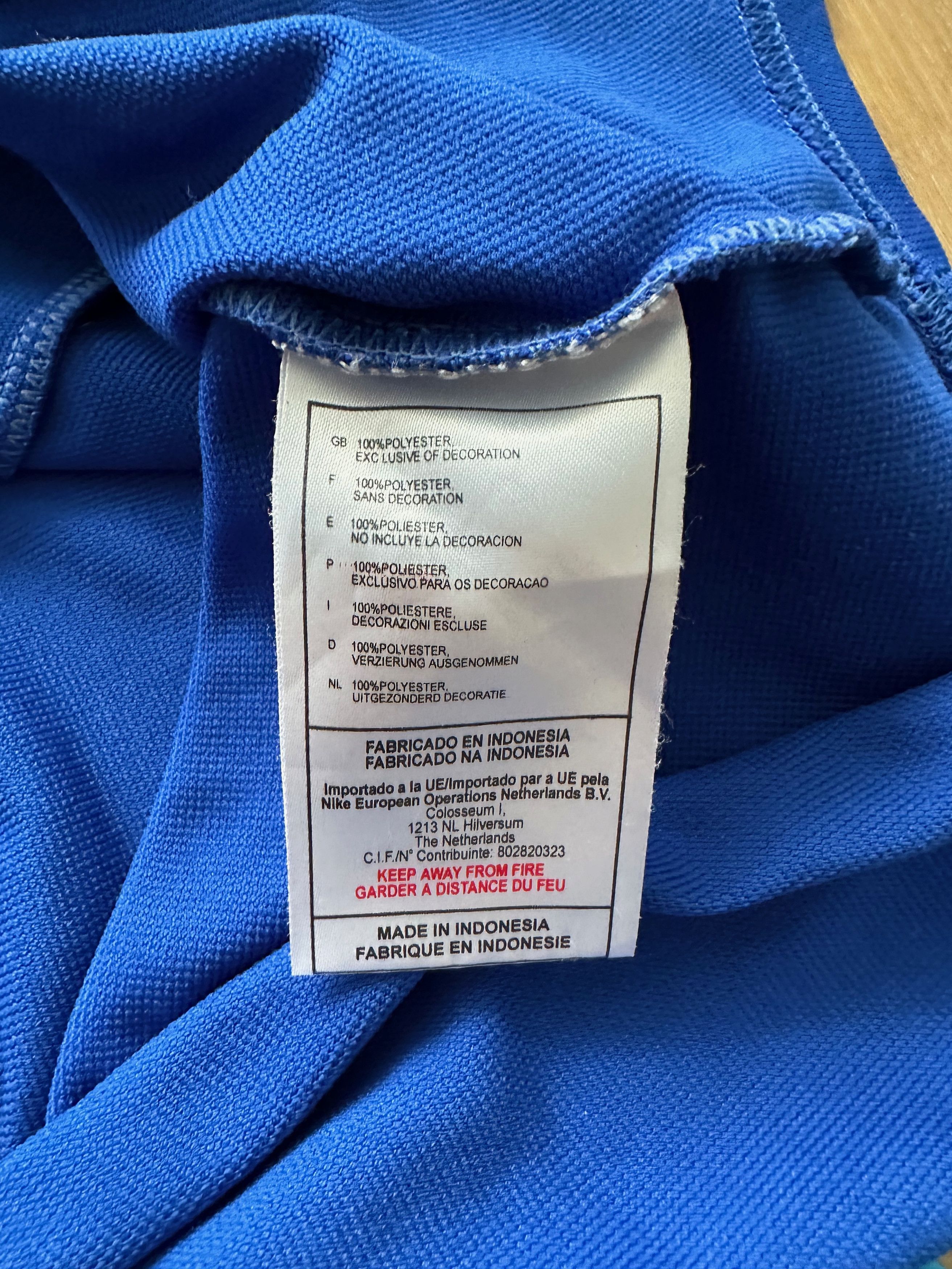 Nike × Vintage 00's NIKE Centr logo tiempo blue jersey shirt Size US M / EU 48-50 / 2 - 7 Thumbnail