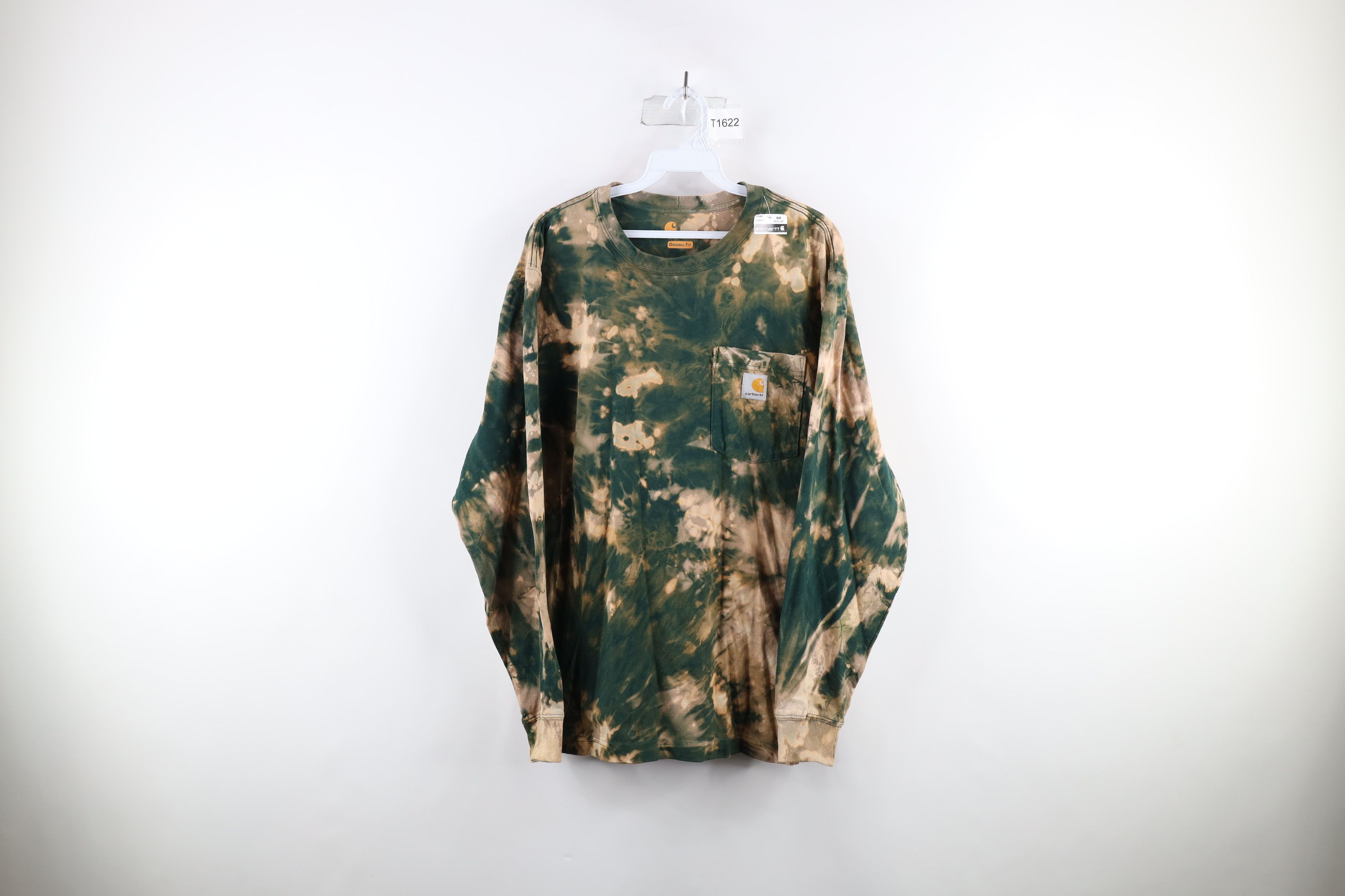 Carhartt New Carhartt Acid Wash Long Sleeve Pocket T-Shirt Green Size US S / EU 44-46 / 1 - 1 Thumbnail