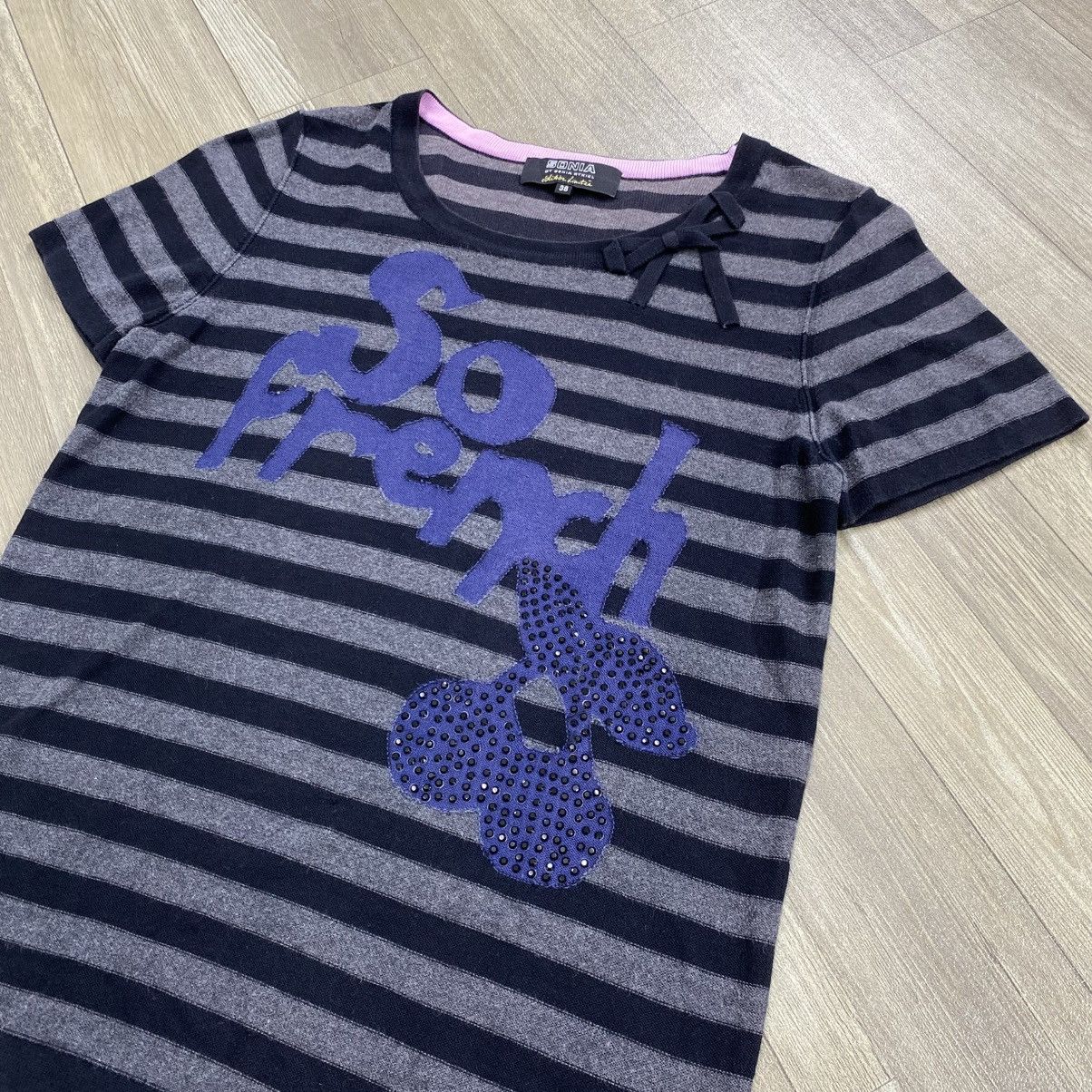 Sonia Rykiel 2000s Sonia Rykiel So French Stripe Ifsixwasnine Goa Lgb Tee Size US S / EU 44-46 / 1 - 3 Thumbnail