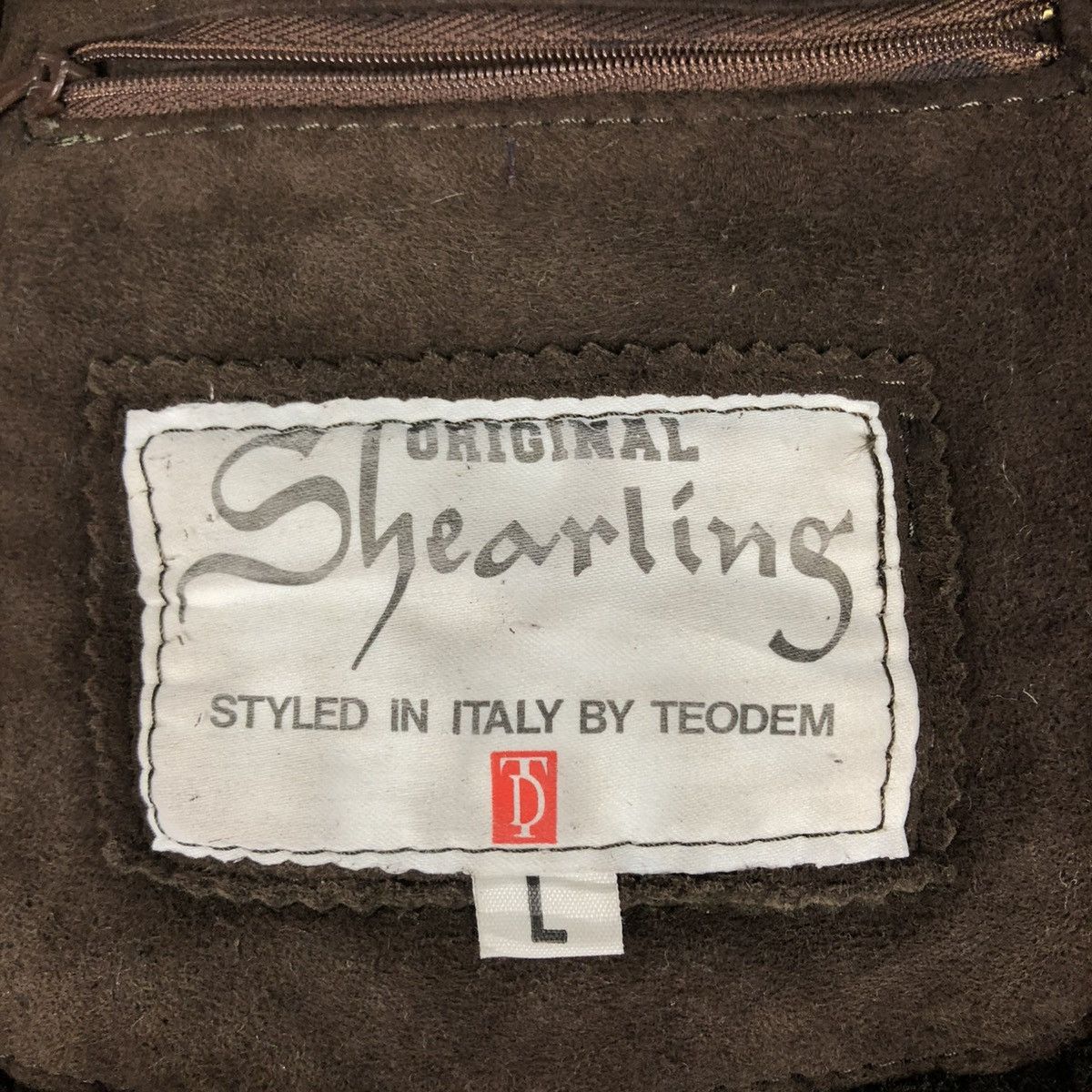 Vintage 🔥VINTAGE SHEARLING LEATHER JACKET FUR BLANKET ITALY TEODEM Size US L / EU 52-54 / 3 - 19 Thumbnail