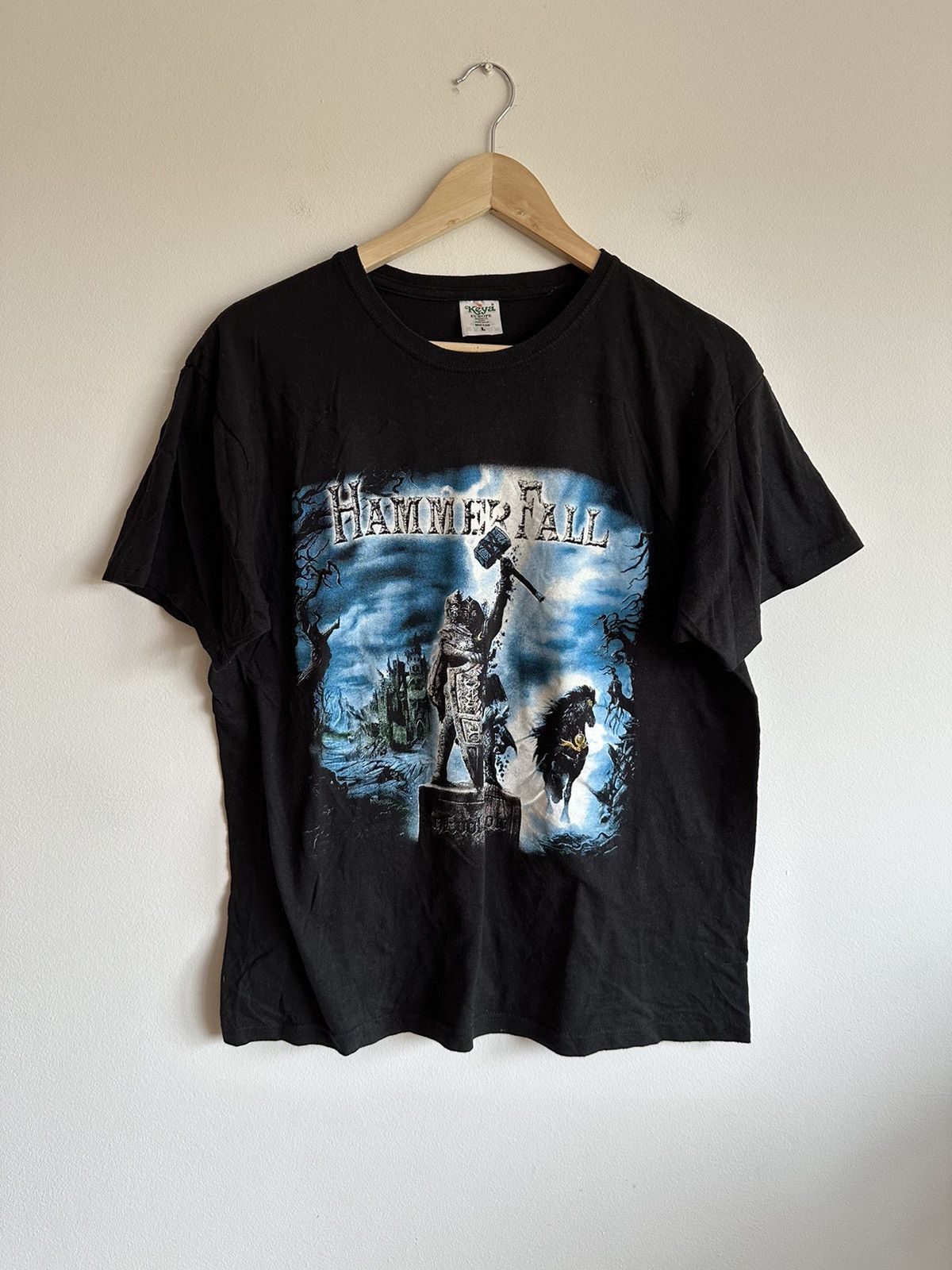 Band Tees HammerFall Evolution Tee dark metal punk rock band Tee Size US M / EU 48-50 / 2 - 1 Thumbnail