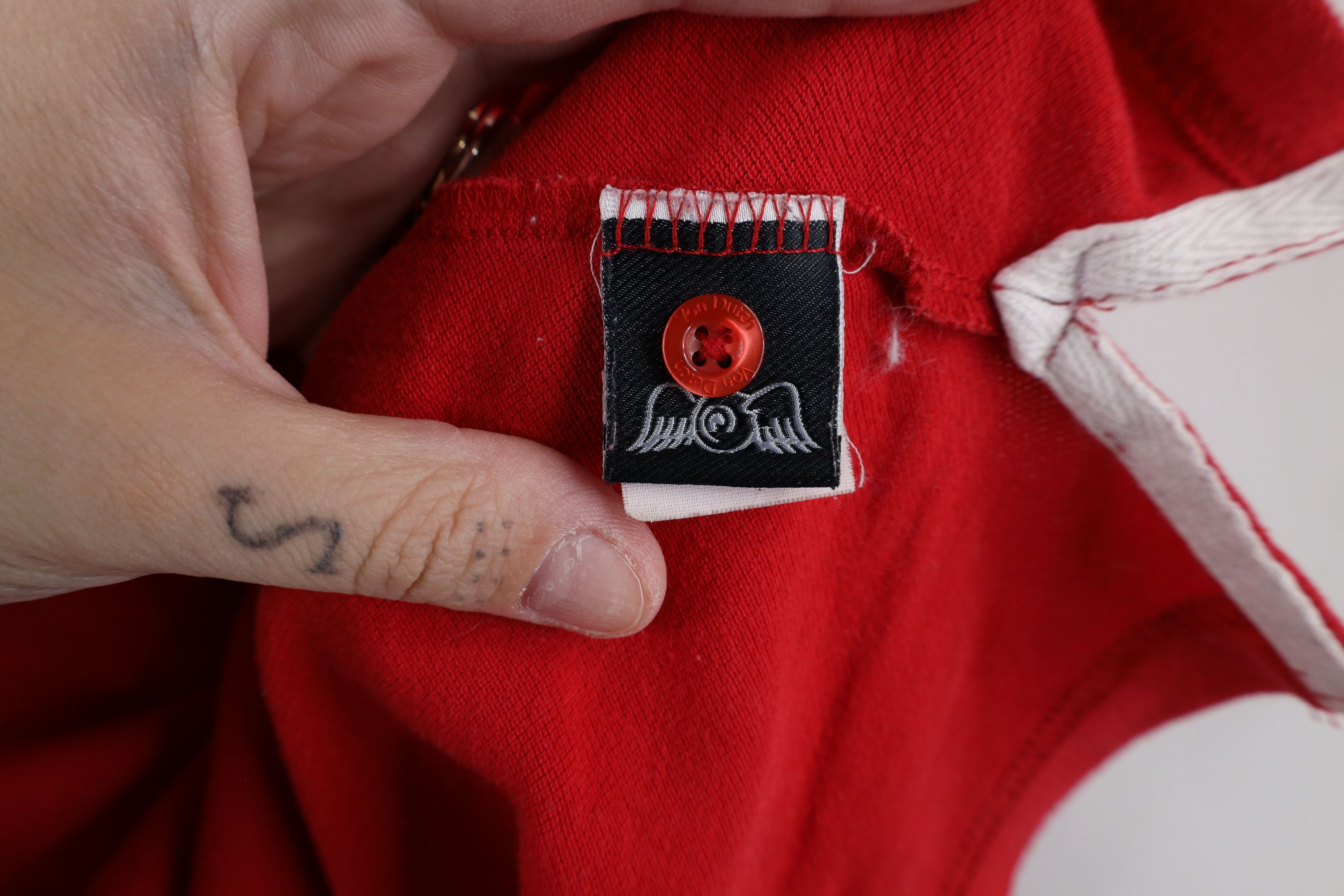 Vintage × Von Dutch Vintage Y2K Von Dutch Distressed Spell Collared Polo Shirt Size M / US 6-8 / IT 42-44 - 10 Thumbnail
