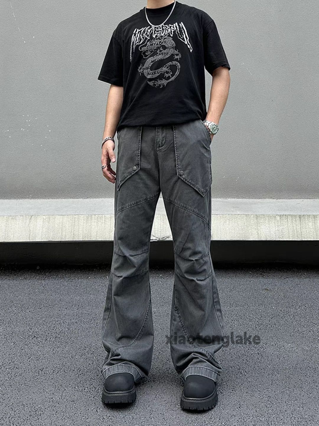 Designer × Japanese Brand × Vintage washed faded cleanfit utility military tactical cargo pants Size US 32 / EU 48 - 1 Thumbnail