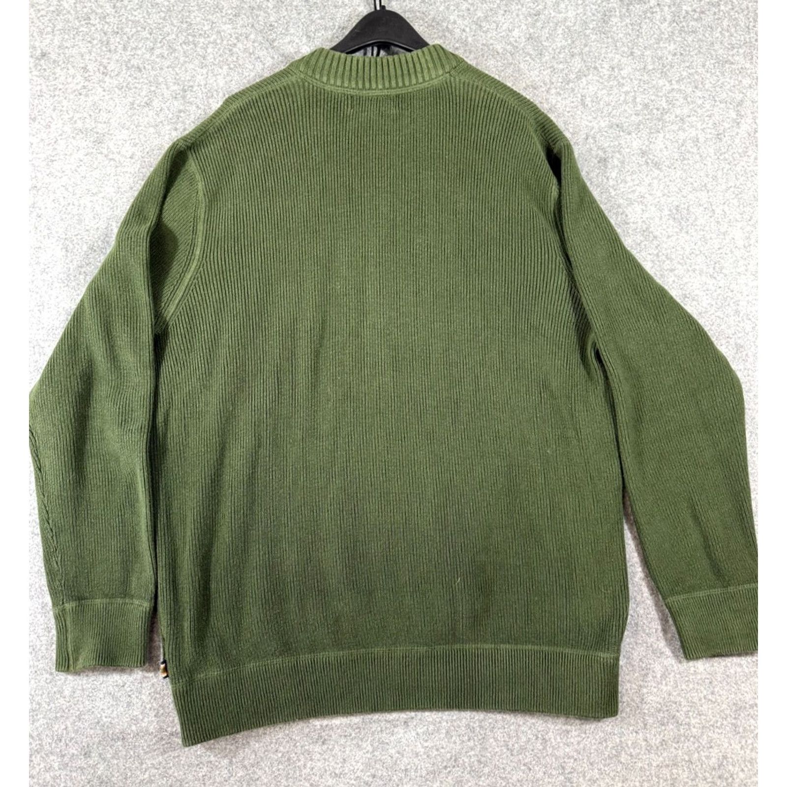 Eddie Bauer VINTAGE? Eddie Bauer Heavy Henley Sweater Mens XL Tall Green Ribbed Knit Pullover Outdoor Size US XL / EU 56 / 4 - 6 Thumbnail