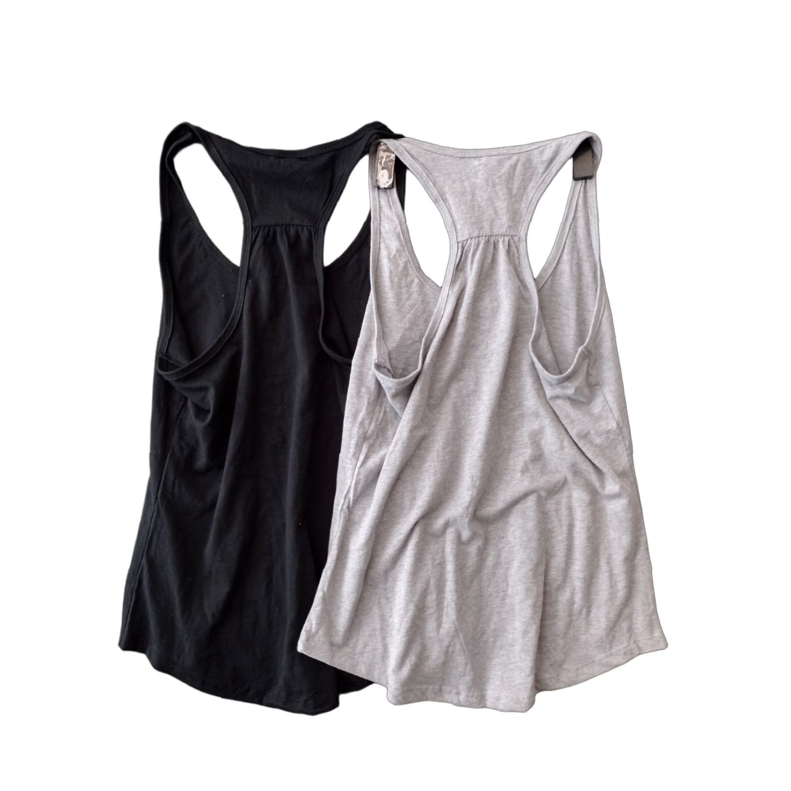Next Level Next Level Women’s Racerback Tank Top Gray/Black 2-Pack Size M Size M / US 6-8 / IT 42-44 - 1 Thumbnail