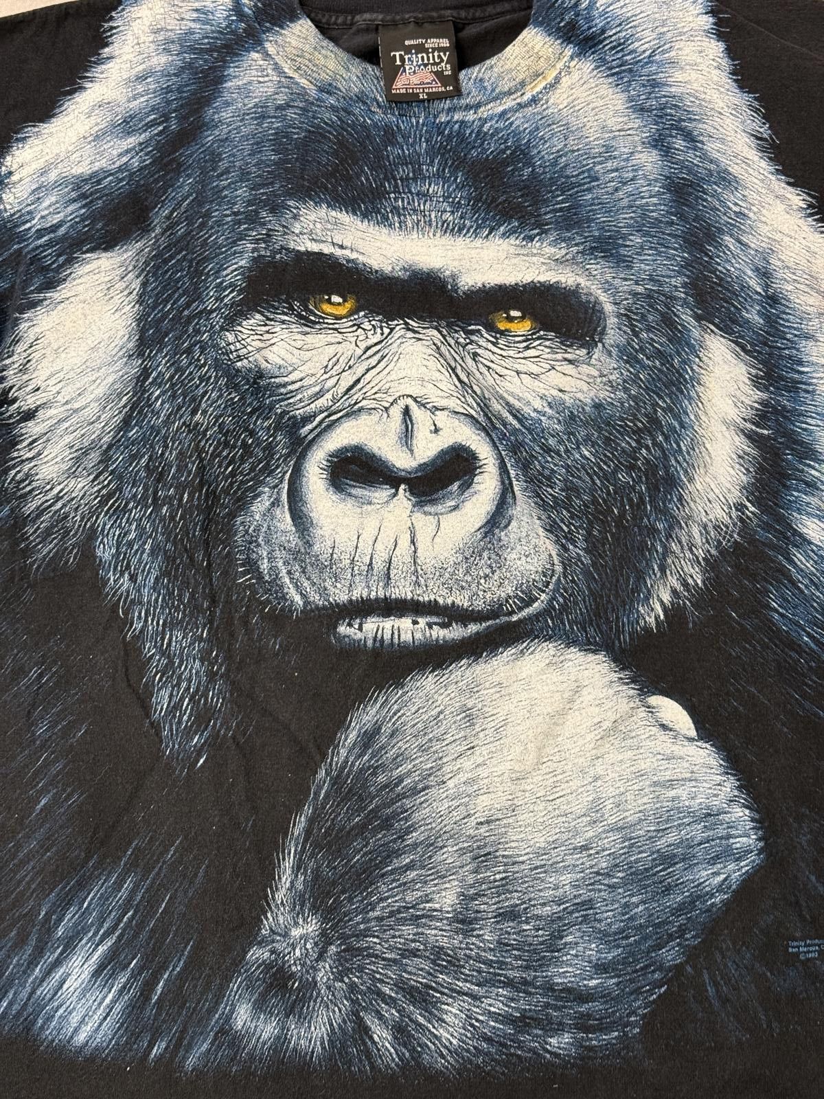 Trinity The Label VTG Big Face Gorilla T-shirt Trinity Products Nature Tee XL Size US XL / EU 56 / 4 - 3 Thumbnail