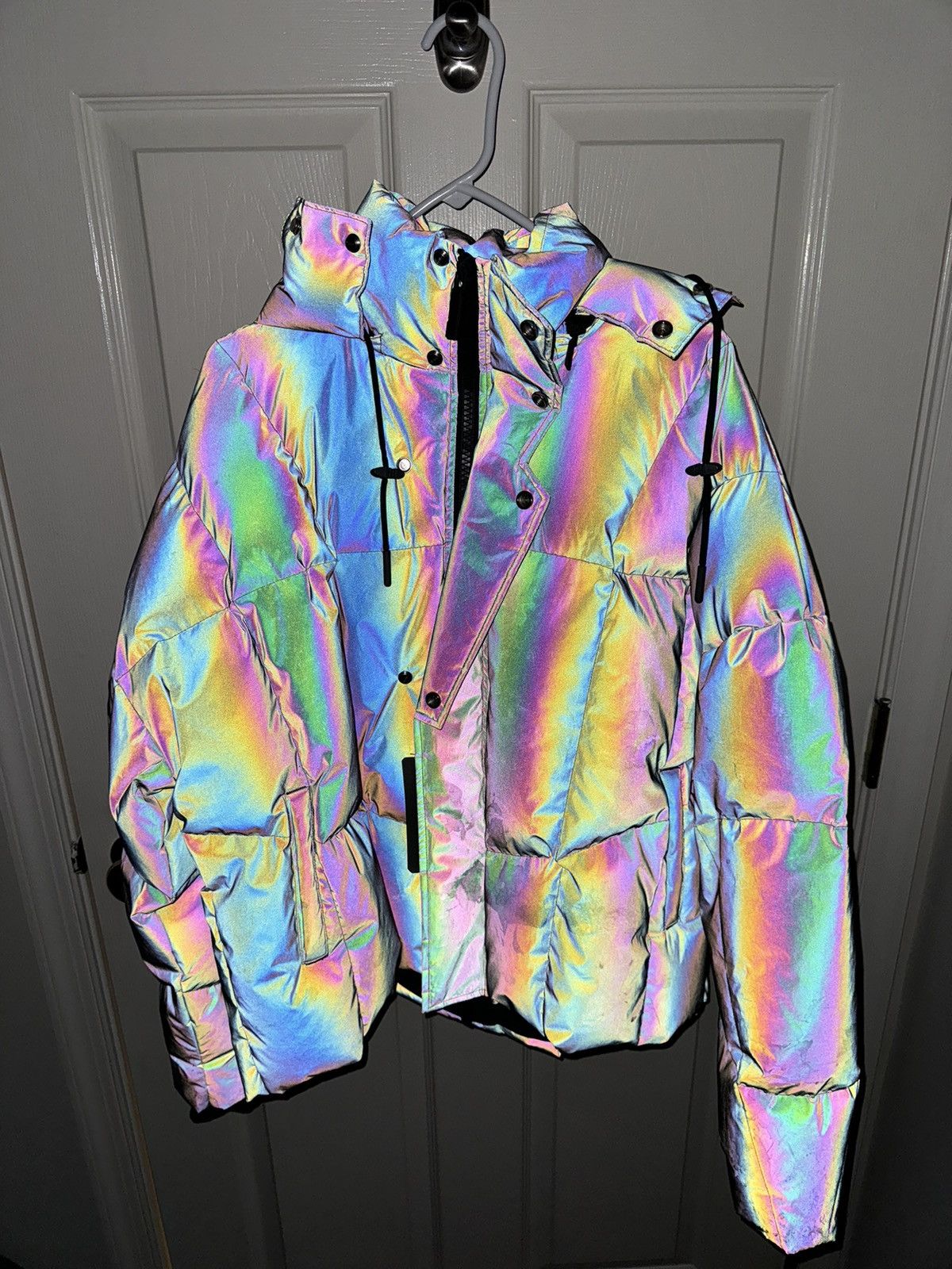 image of C2H4 Grey Down Stitch Jacket Medium, Men's