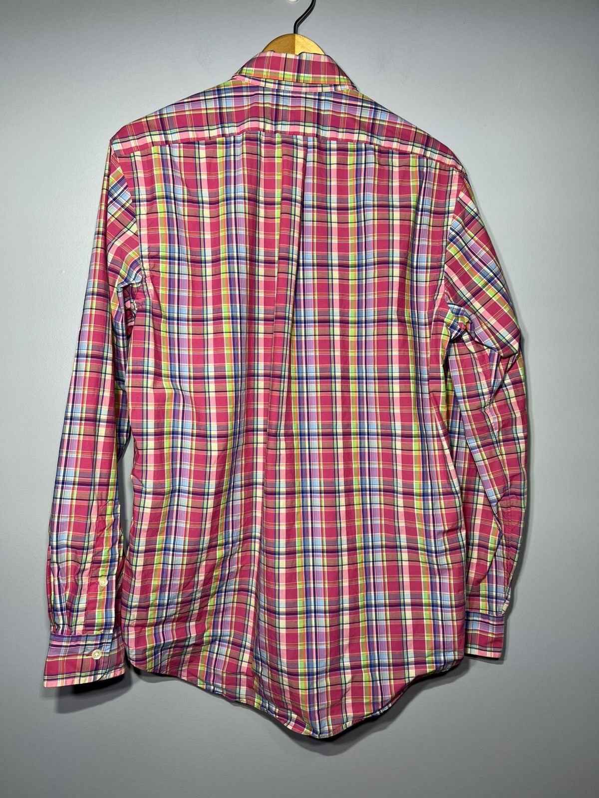 Polo Ralph Lauren Polo Ralph Lauren Pink Multi-Color Madras Plaid Button Sz M Size US M / EU 48-50 / 2 - 4 Thumbnail