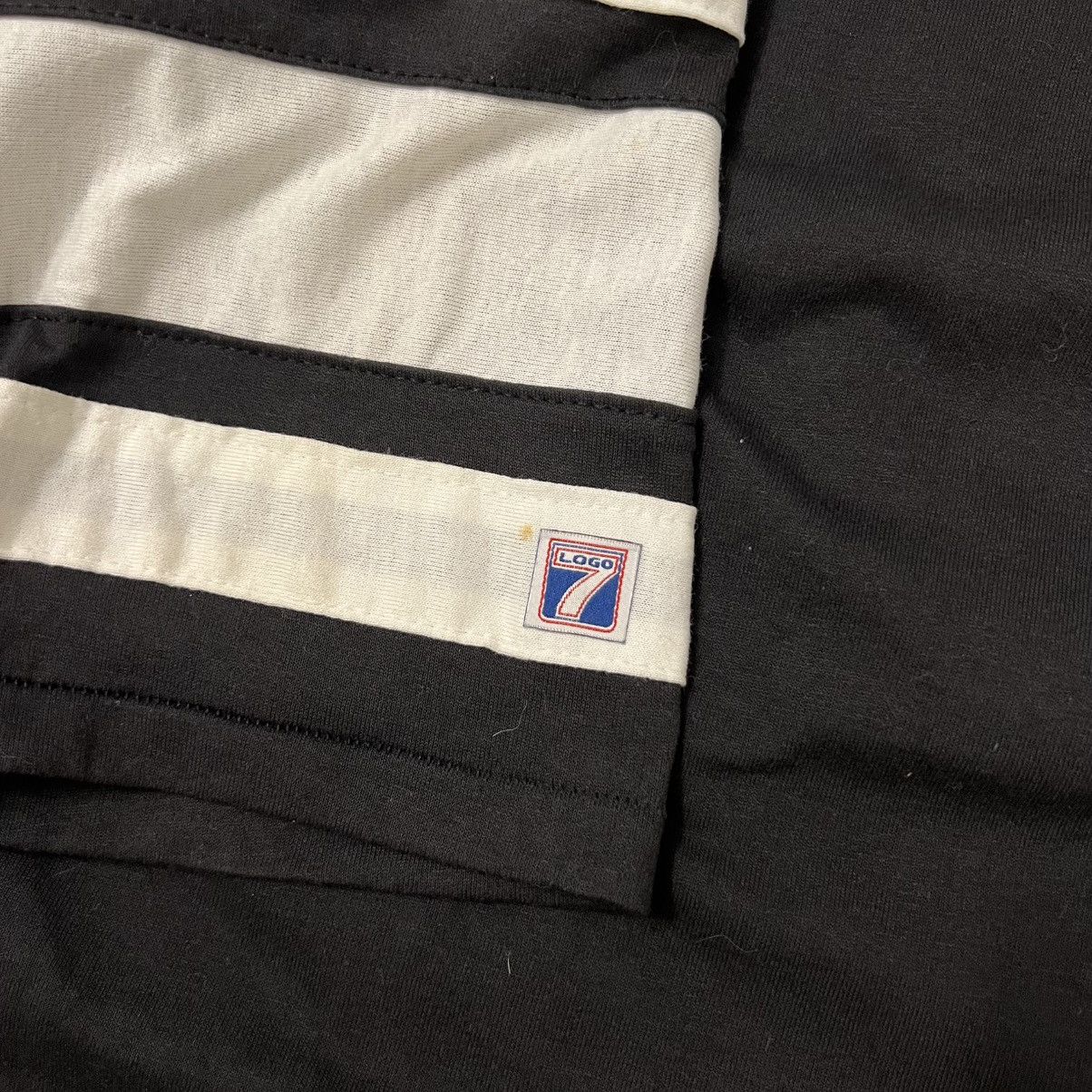 NFL Vintage 90s New York Jets Logo 7 Black Football Jersey Tee Size US L / EU 52-54 / 3 - 4 Thumbnail