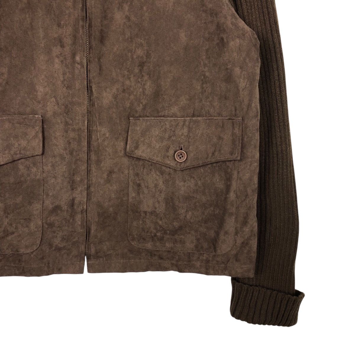 Japanese Brand 📌Vintage Cropped Biker Suede Leather Jacket Blanket Westwin Size US L / EU 52-54 / 3 - 5 Thumbnail