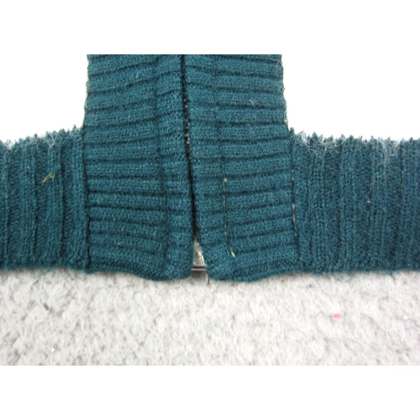 Vintage VINTAGE Nordic Cardigan Womens Large White Green Fair Isle Sweater 60s 50s Size L / US 10 / IT 46 - 4 Thumbnail