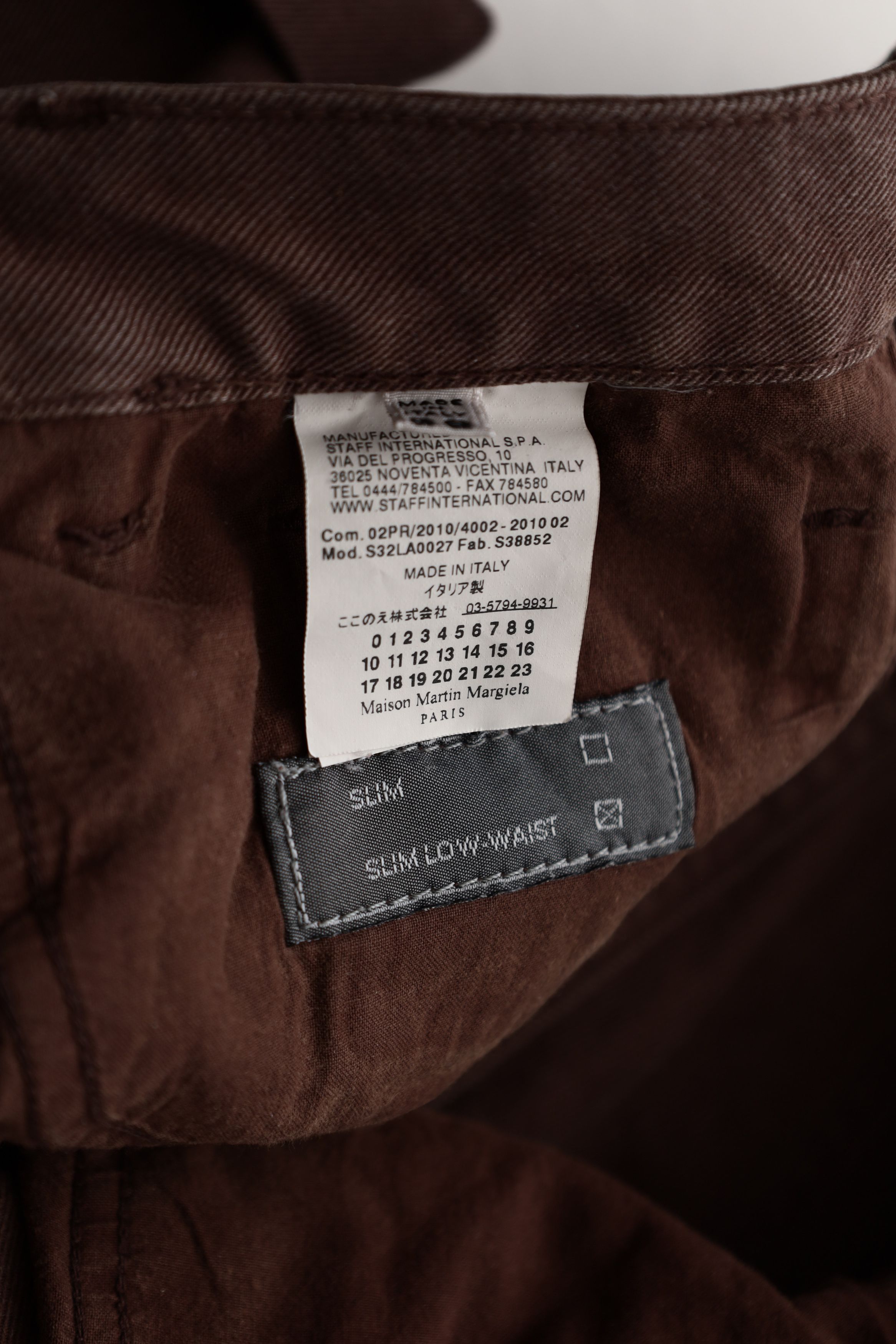 Maison Margiela MM6 Maison Margiela Denim Brown Womens Slim Slow 28 Size 26" / US 2 / IT 38 - 12 Thumbnail
