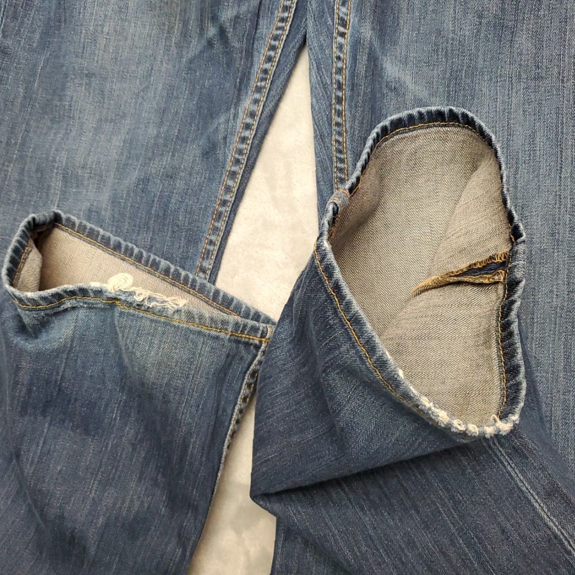 Denime VINTAGE Big Star Jeans Women 33 L Blue Denim Hazel Mid Rise Boot Cut Western cowboy Pant Size 24" / US 00 / IT 34 - 2 Thumbnail