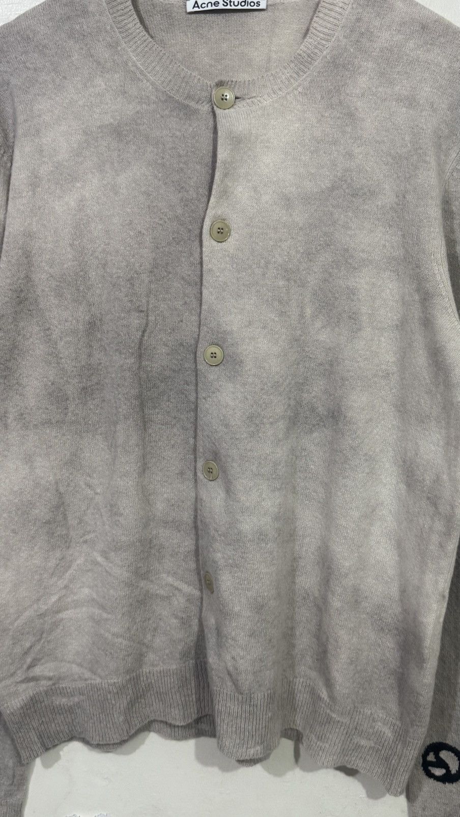 Acne Studios Crew neck Cardigan - Vintage beige Size US M / EU 48-50 / 2 - 7 Thumbnail