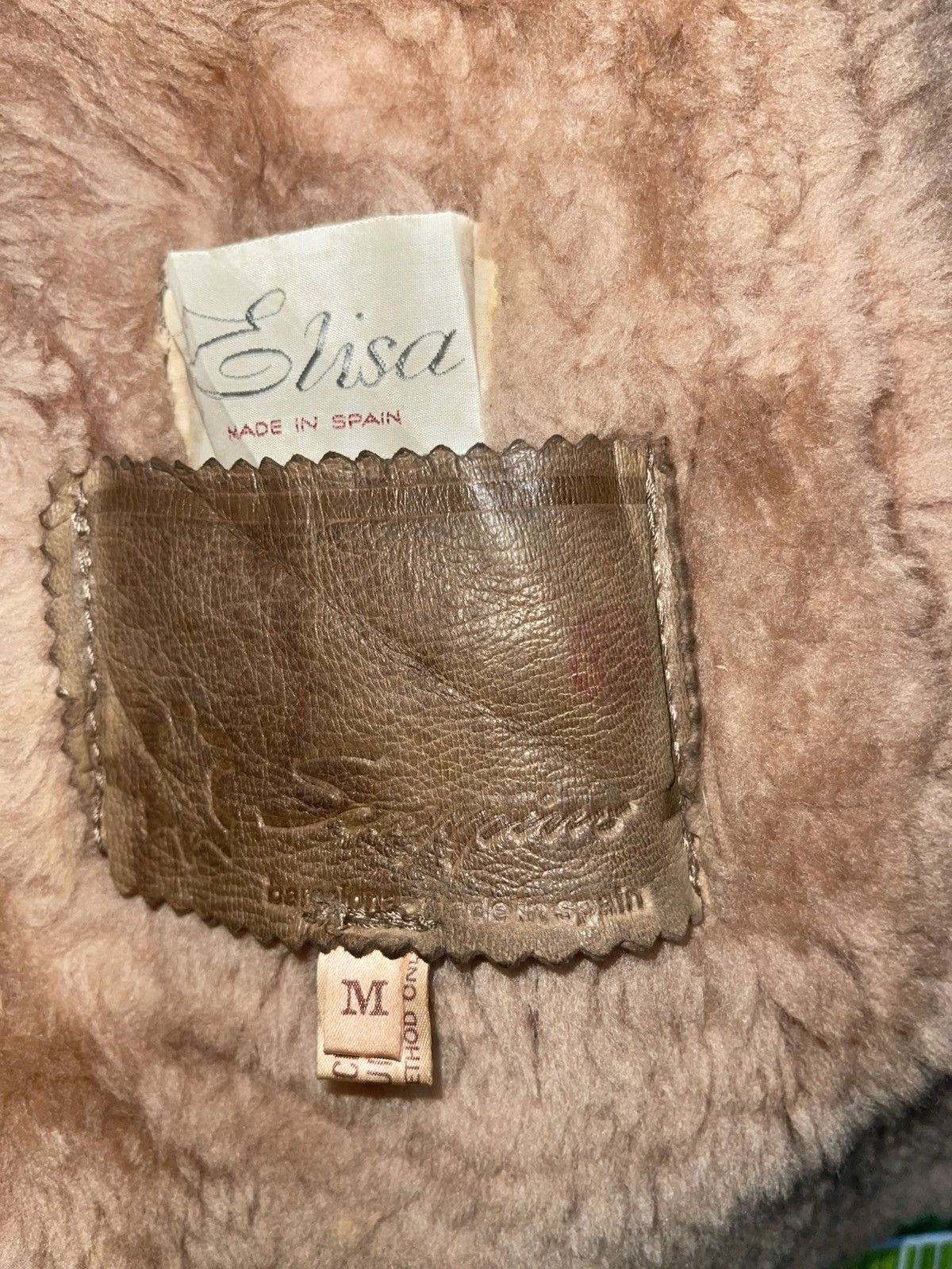 Vintage Vintage Elisa Spain Suede Shearling Penny Lane Jacket Size M Size M / US 6-8 / IT 42-44 - 3 Thumbnail