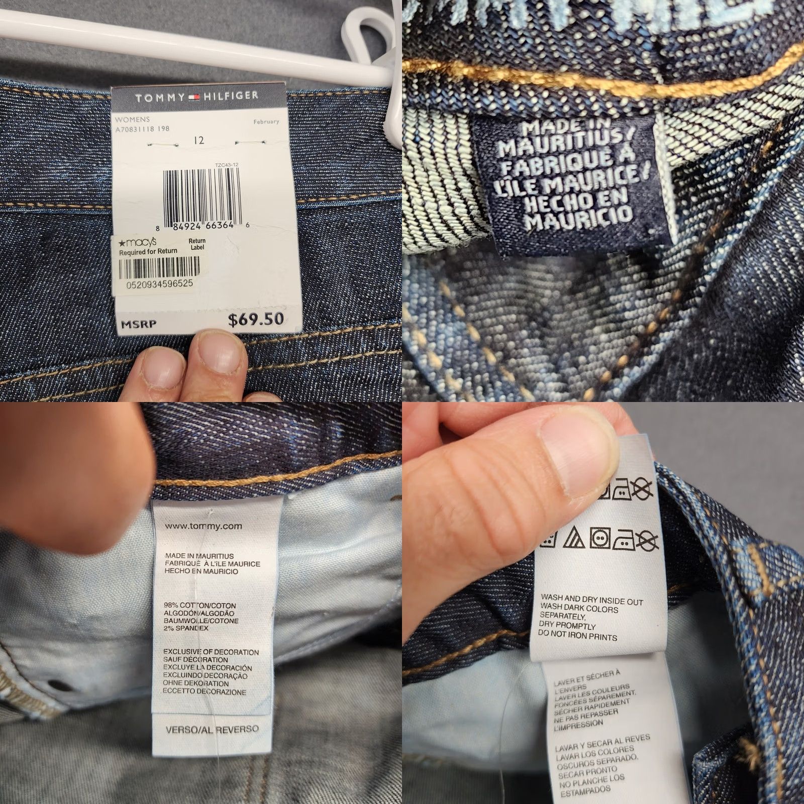 Tommy Hilfiger Tommy Hilfiger Jeans Women 12 Dark Wash Blue Hope Boot Stretch Denim Western NEW Size 34" / US 12 / IT 48 - 8 Thumbnail