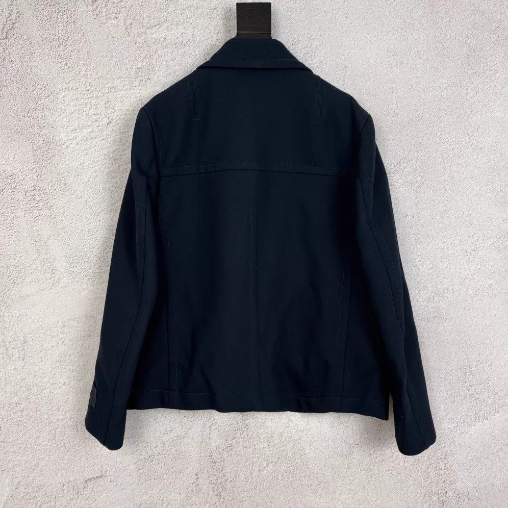 Louis Vuitton LV Solid Navy Blue Double Row Pearl Button Blazer Size US M / EU 48-50 / 2 - 2 Thumbnail