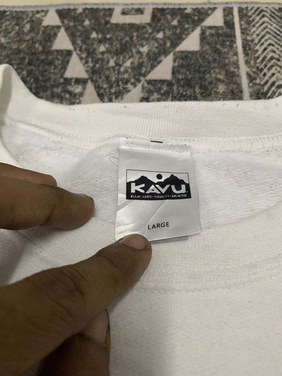 KAVU Y2K OG KAVU OUTDOOR SWEATSHIRT BIG LOGO Size US L / EU 52-54 / 3 - 4 Thumbnail
