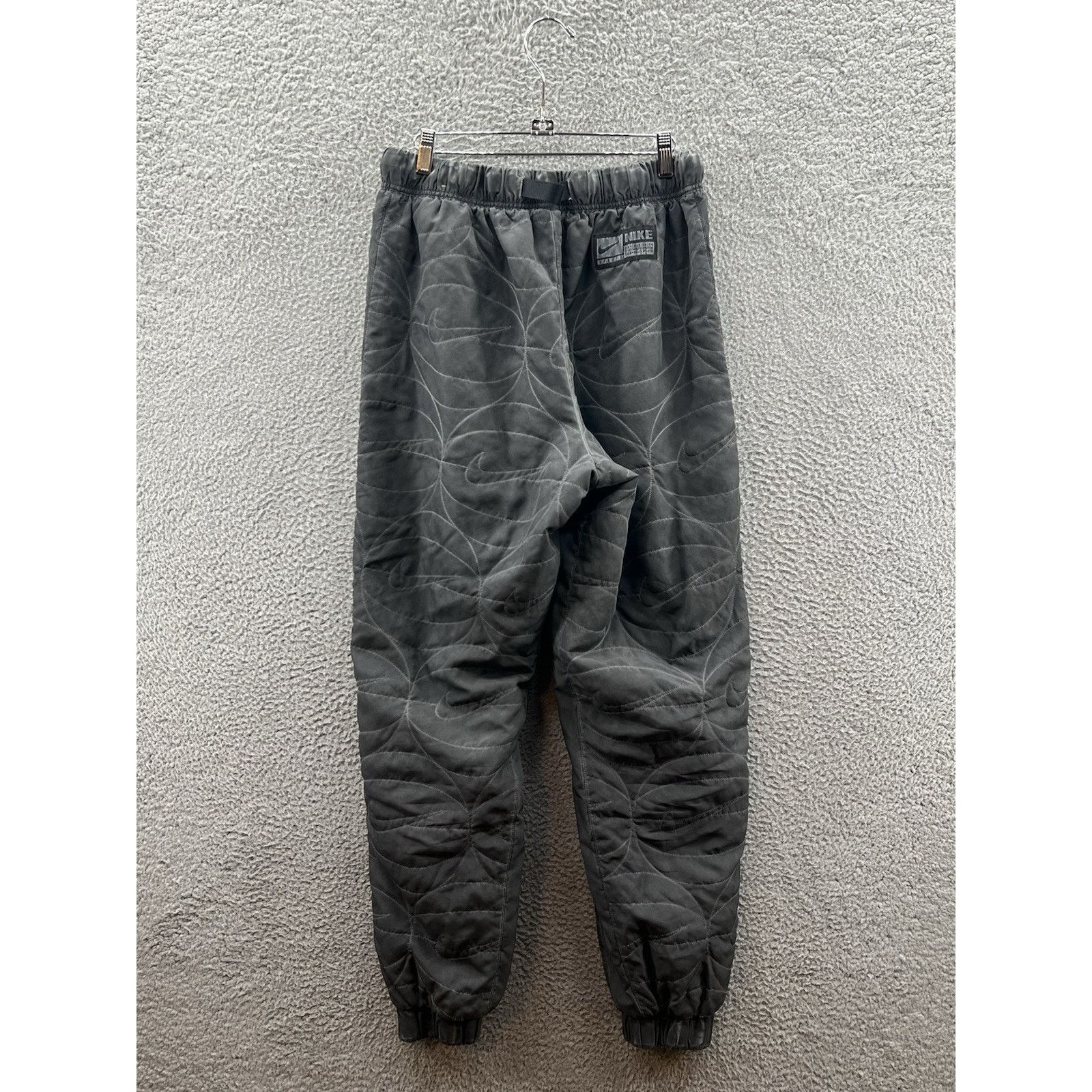 Nike Nike Therma Woven Quilted Warm Up Gray Pants Mens Sz. Medium Size US 34 / EU 50 - 2 Thumbnail