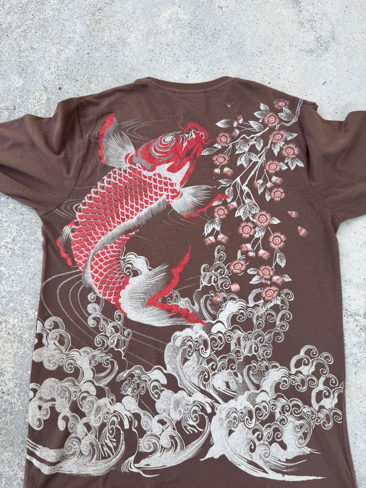 Japanese Brand Sukajan Japanese Koi Fish Long Sleeve Size US L / EU 52-54 / 3 - 3 Thumbnail