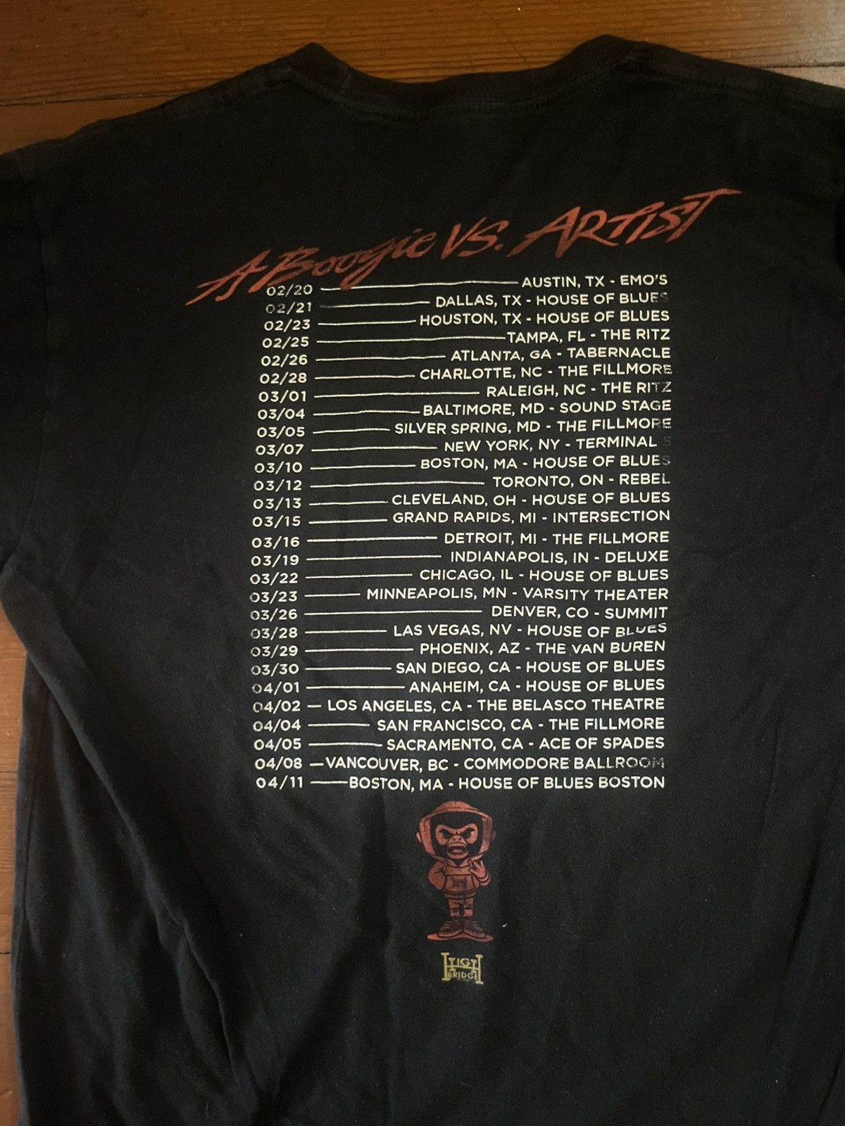 Rap Tees A Boogie vs Artist Tour Tee Size US S / EU 44-46 / 1 - 4 Thumbnail