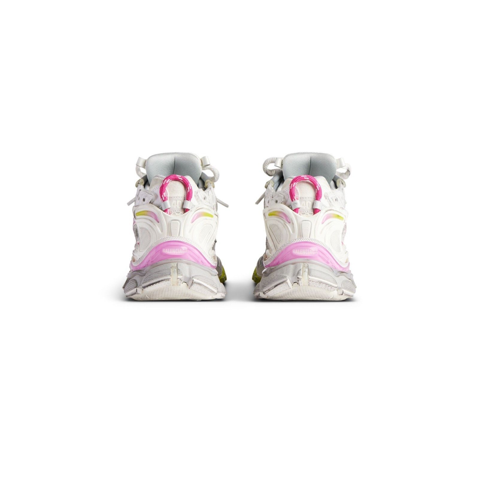 BALENCIAGA Runner Gradient $1190 Women's White/Pink/Grey/Yel