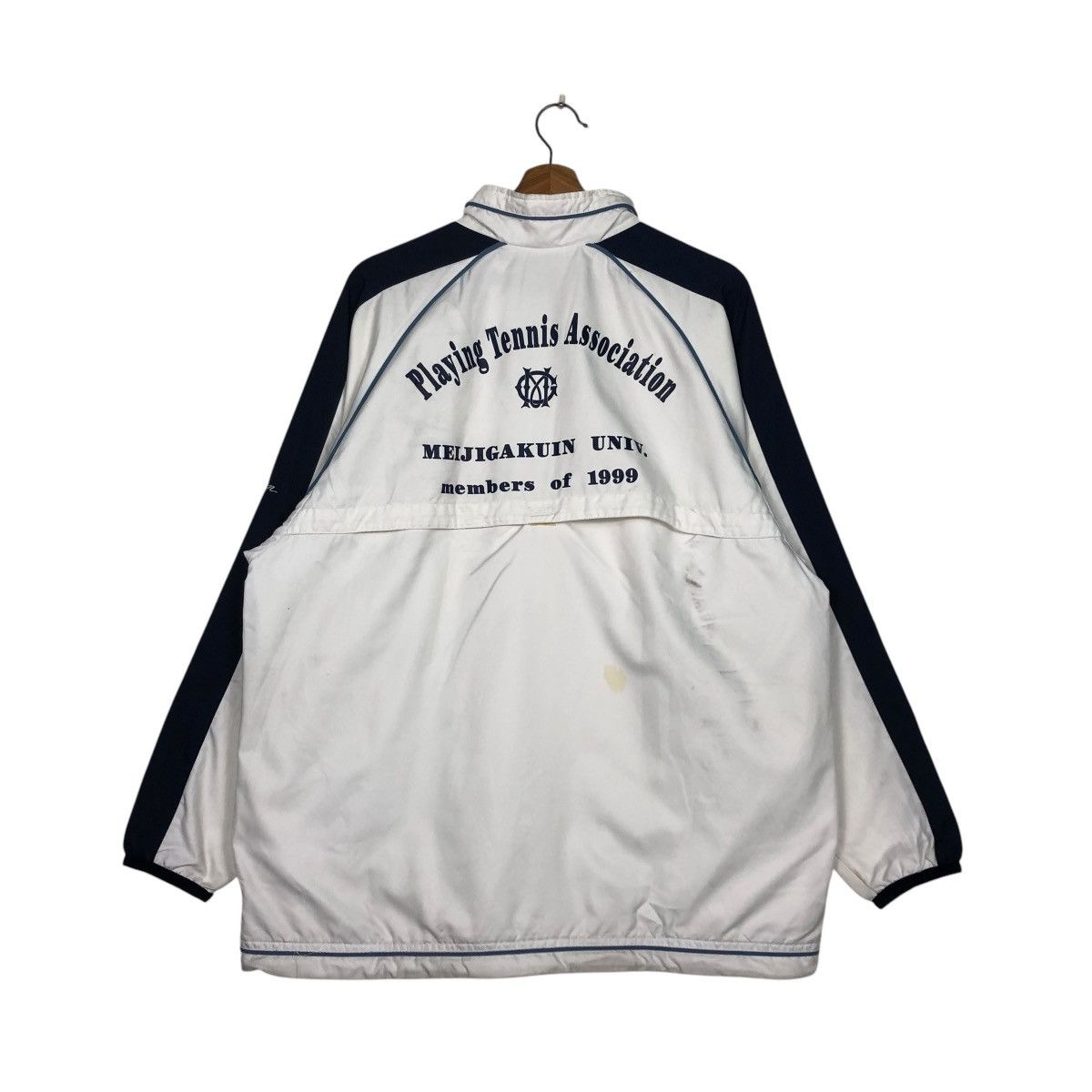 Nike 🔥VINTAGE ZIPPER JACKET NIKE COURT BACKHIT BIG LOGO TENNIS Size US L / EU 52-54 / 3 - 10 Thumbnail
