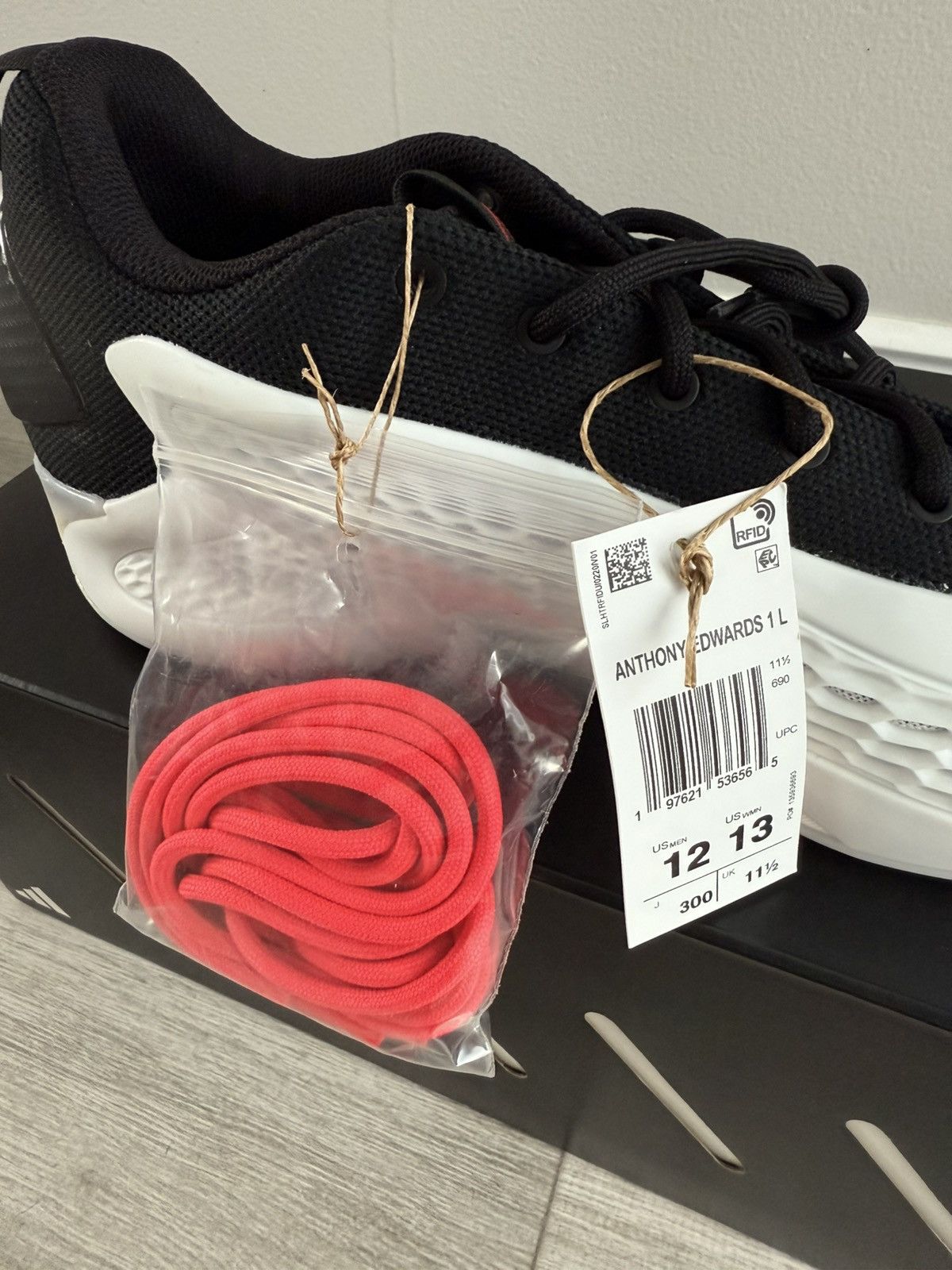 Adidas adidas AE 1 Low Best of adi 2.0 White Black Lucid Red Sz 12 Size US 12 / EU 45 - 9 Thumbnail