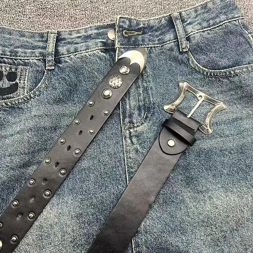 Other Furuya x Fuji Rock punk style genuine leather belt Size 32 - 3 Thumbnail
