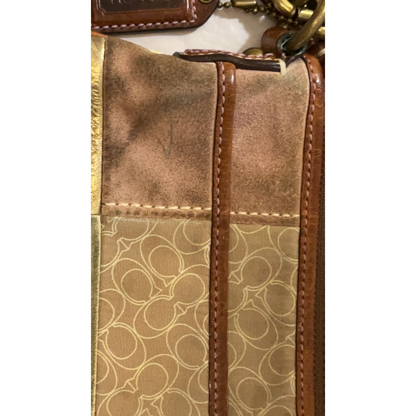 Coach Coach No. B063-10006 Patchwork Style Crossbody Bag Size ONE SIZE - 9 Thumbnail