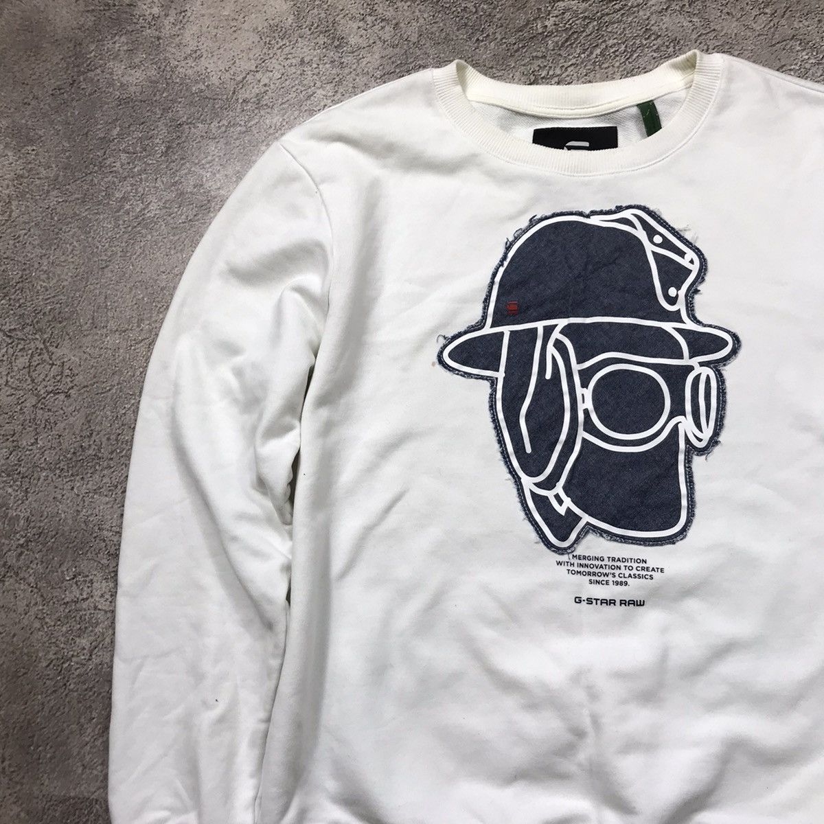 Vintage Vintage Y2K G Star Raw Graphic Sweatshirt Streetwear Slim L Size US L / EU 52-54 / 3 - 2 Thumbnail