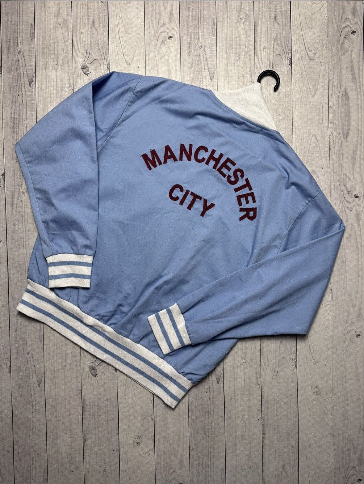 Vintage Vintage Manchester City soccer retro jacket Score Draw L Size US L / EU 52-54 / 3 - 5 Thumbnail