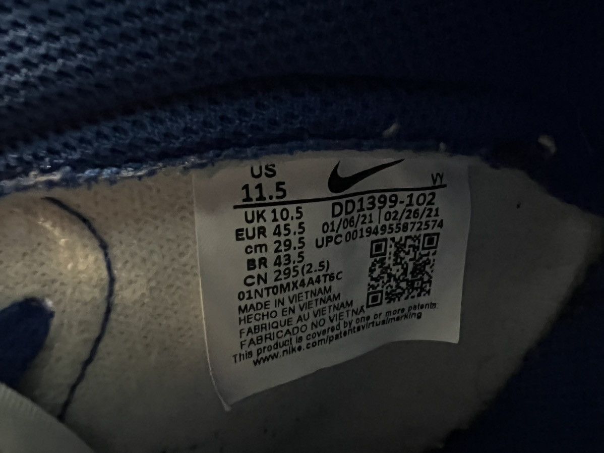 Nike Nike Dunk High Game Royal Size US 11.5 / EU 44-45 - 6 Thumbnail
