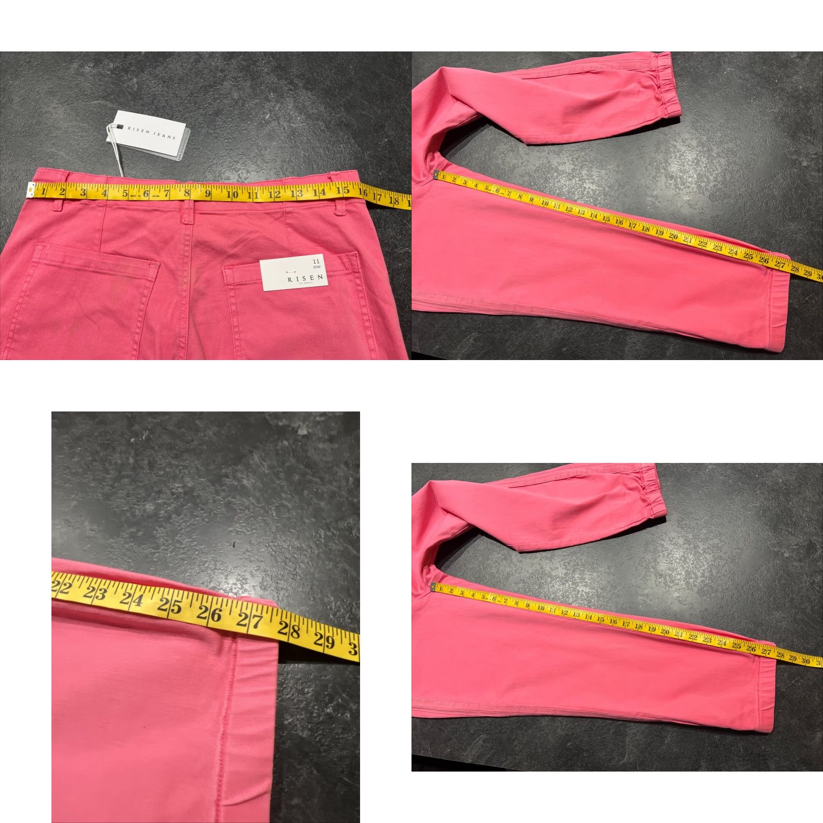 Pinko VINTAGE Risen Women's Pink Tapered Jeans Regular Size 11/30 Pants Size 32" / US 10 / IT 46 - 8 Thumbnail
