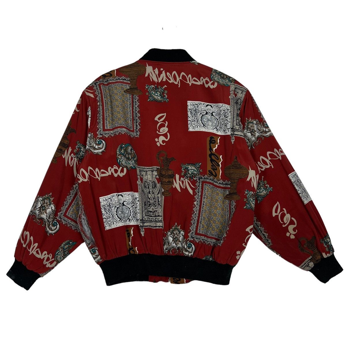 Japanese Brand 🔥 VINTAGE JAPANESE AKIYA BAROQUE BOMBER JACKET RARE DESIGN Size US M / EU 48-50 / 2 - 2 Thumbnail