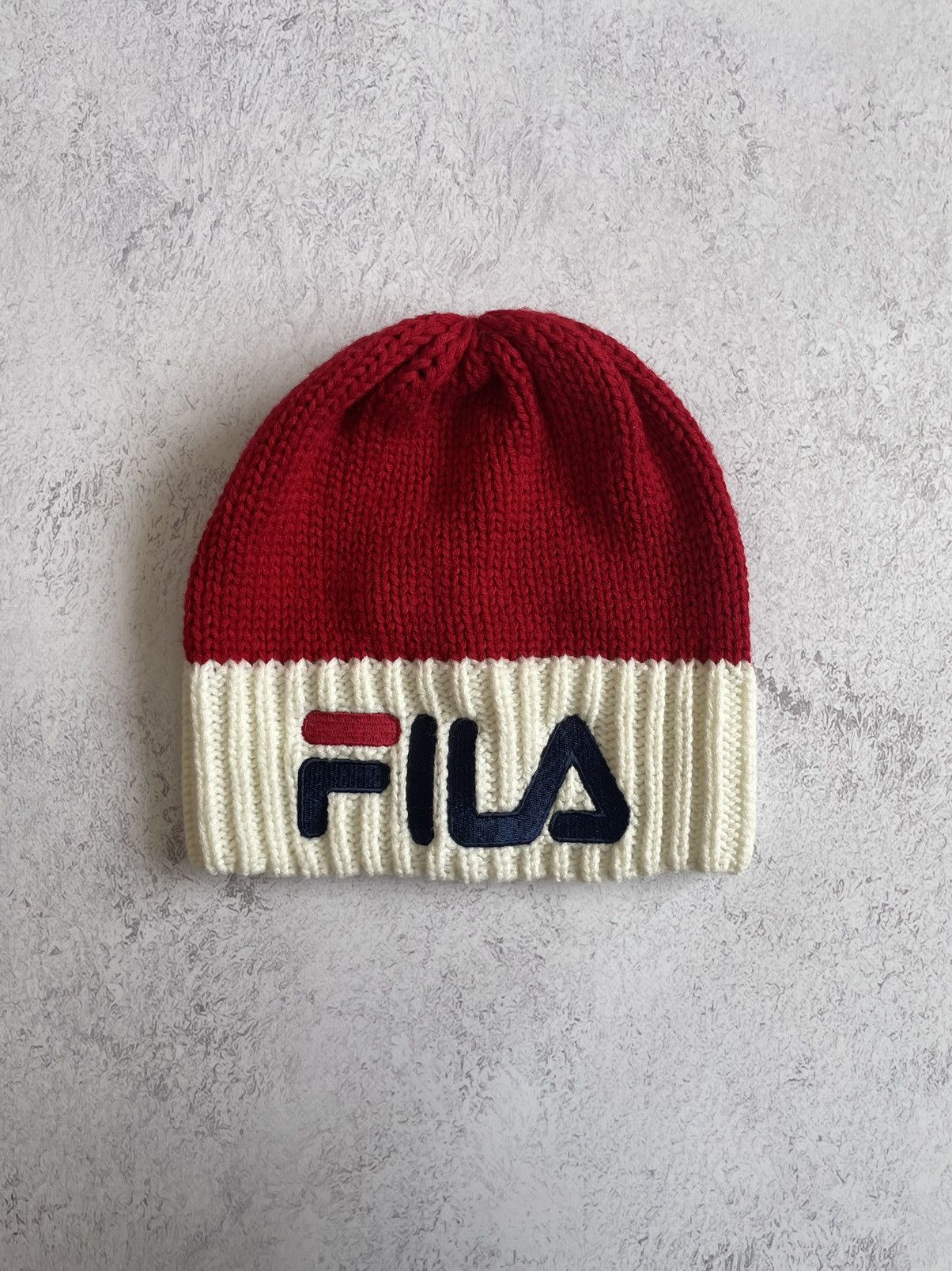 Fila Hat Fila Red White One Size Size ONE SIZE - 1 Thumbnail
